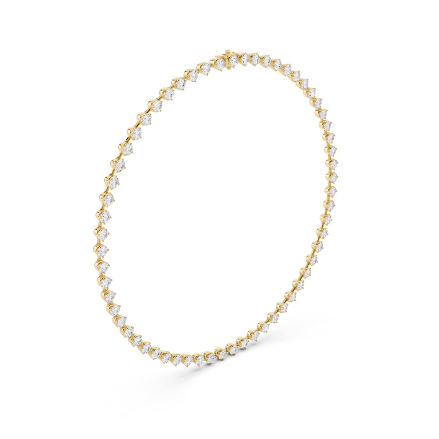 20 Carat Diamond Station Necklace in 14K yellow gold by Seema Fine Jewelry