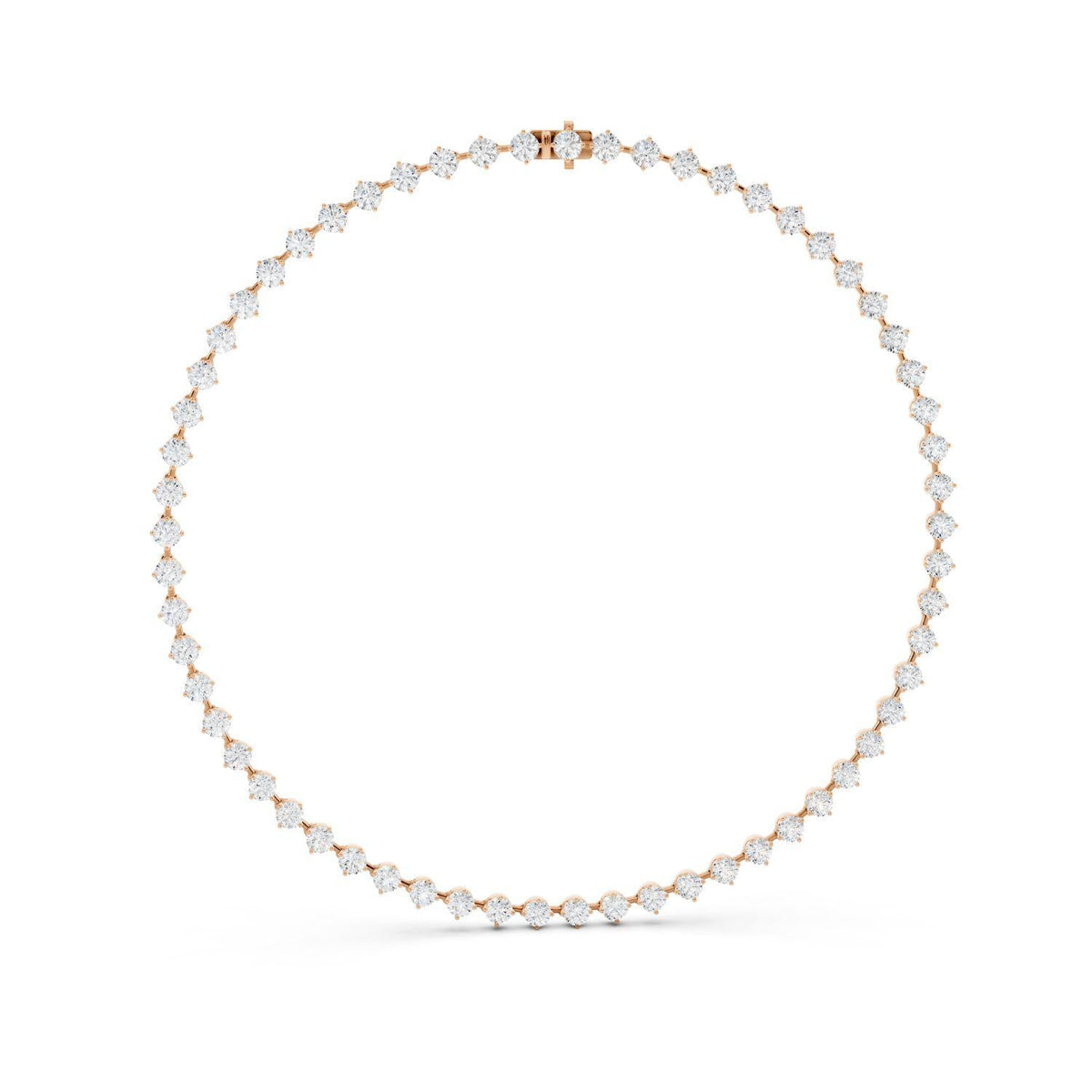 20 Carat Diamond Station Necklace