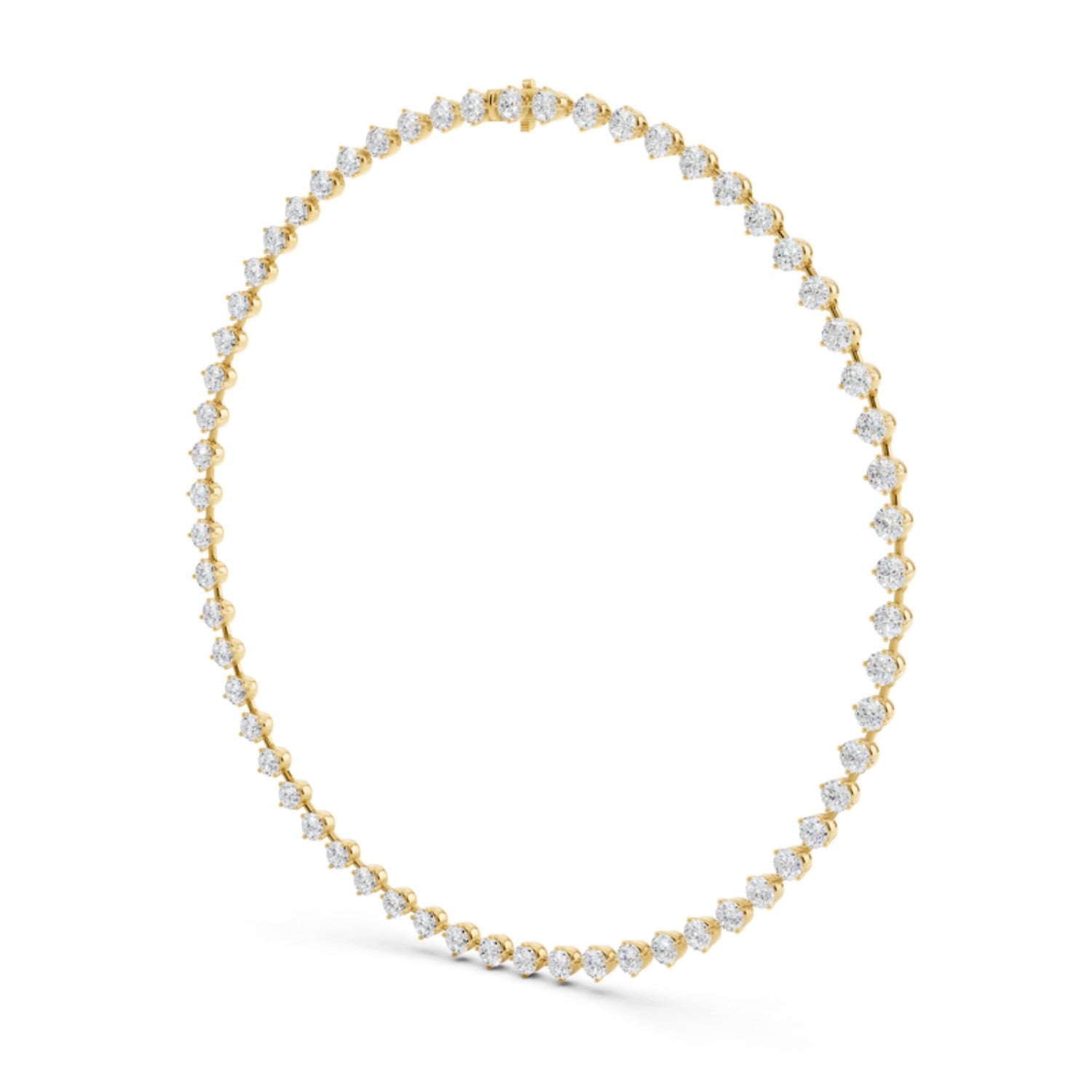 20 Carat Diamond Station Necklace, detail view 1