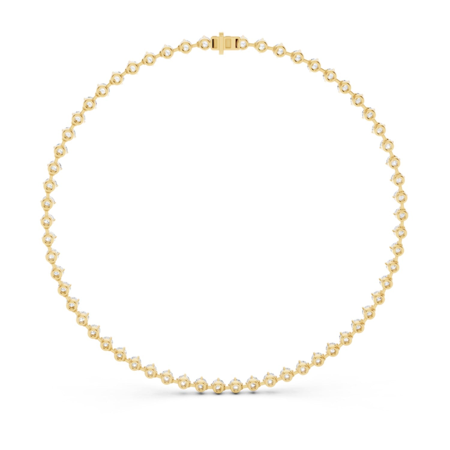 20 Carat Diamond Station Necklace, detail view 2