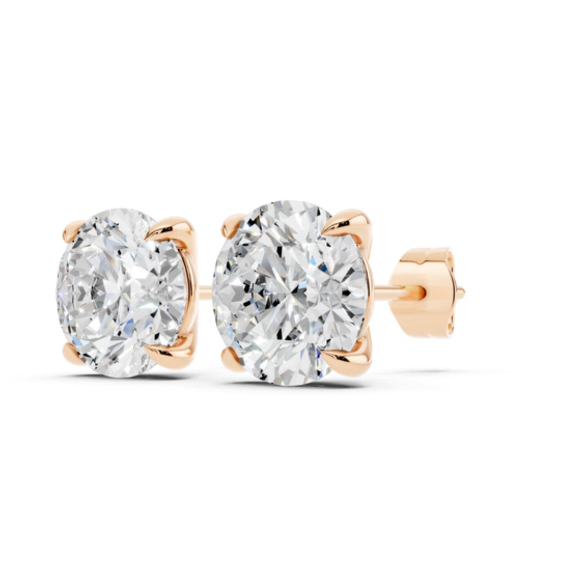 3 Carat Lab Grown Diamond Stud Earrings