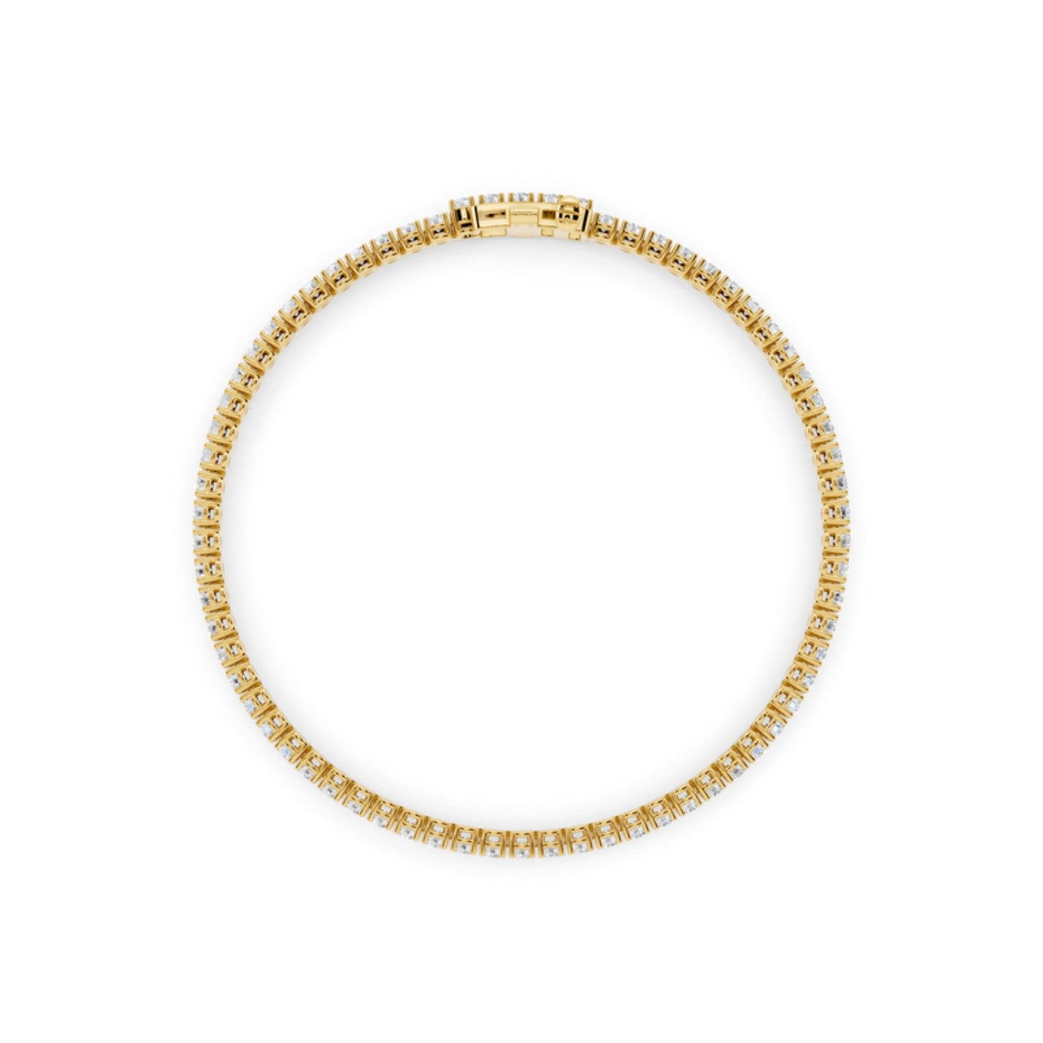 3 Carat Lab Grown Diamond Tennis Bracelet in 14K rose gold