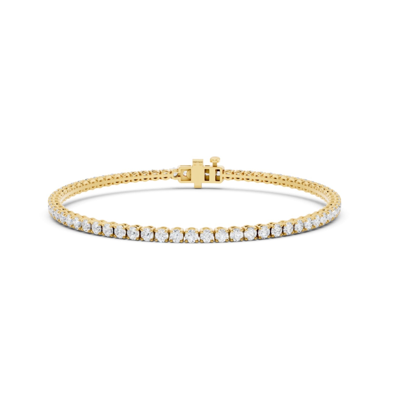 3 Carat Lab Grown Diamond Tennis Bracelet, detail view 1