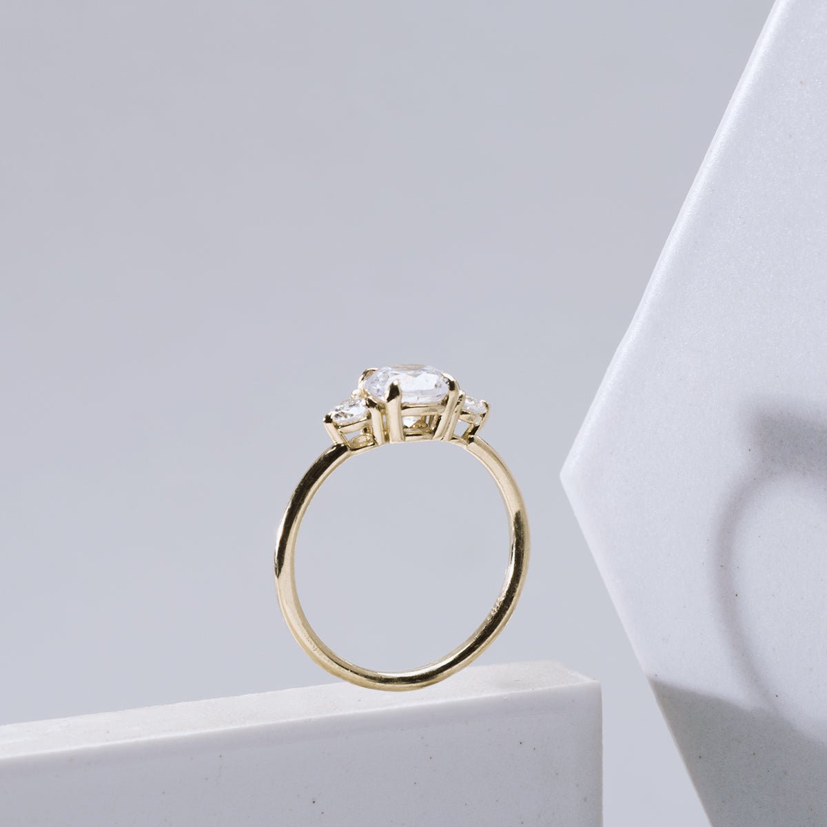 3 - Stone Diamond Engagement Ring