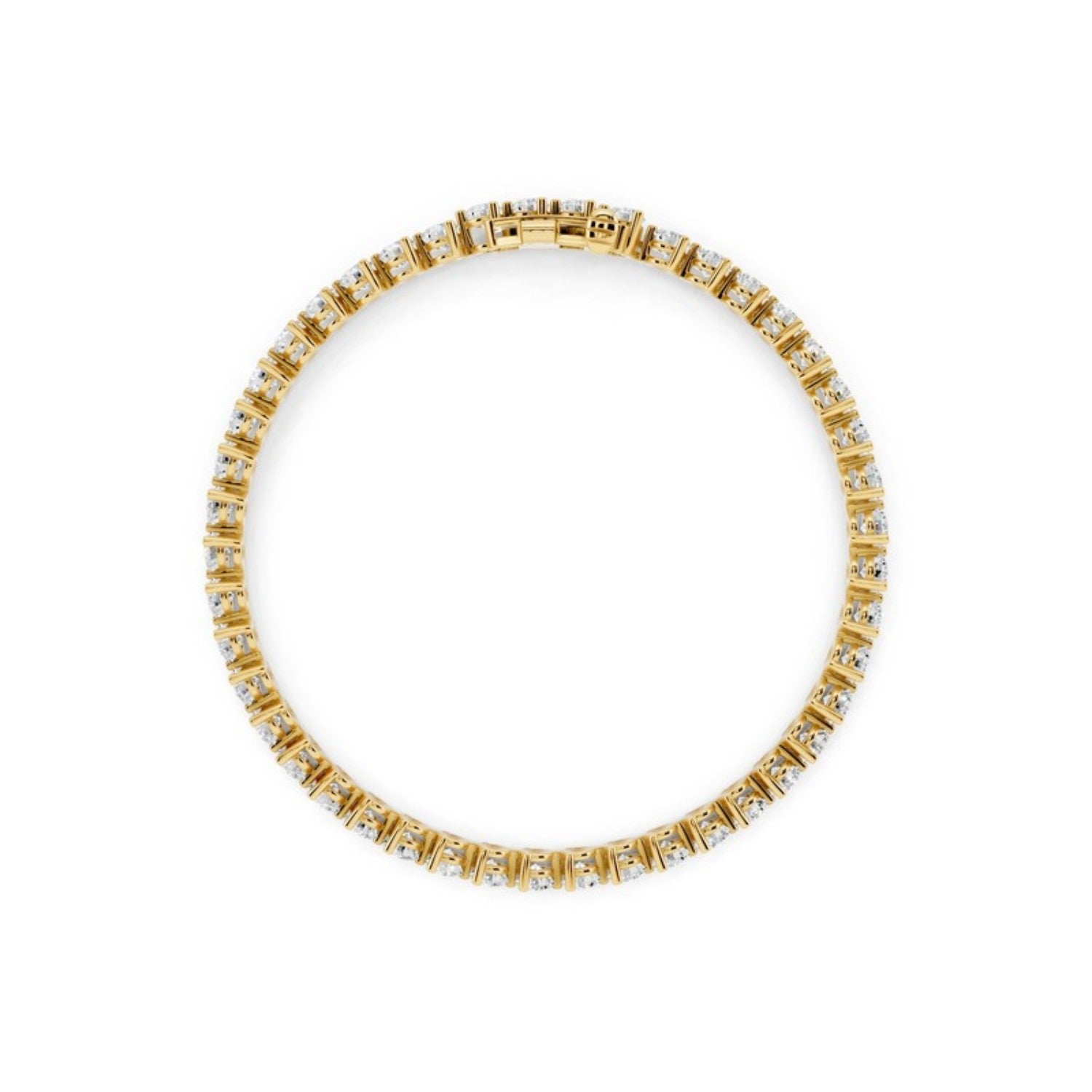 4 Carat Lab Grown Diamond Tennis Bracelet in 14K rose gold