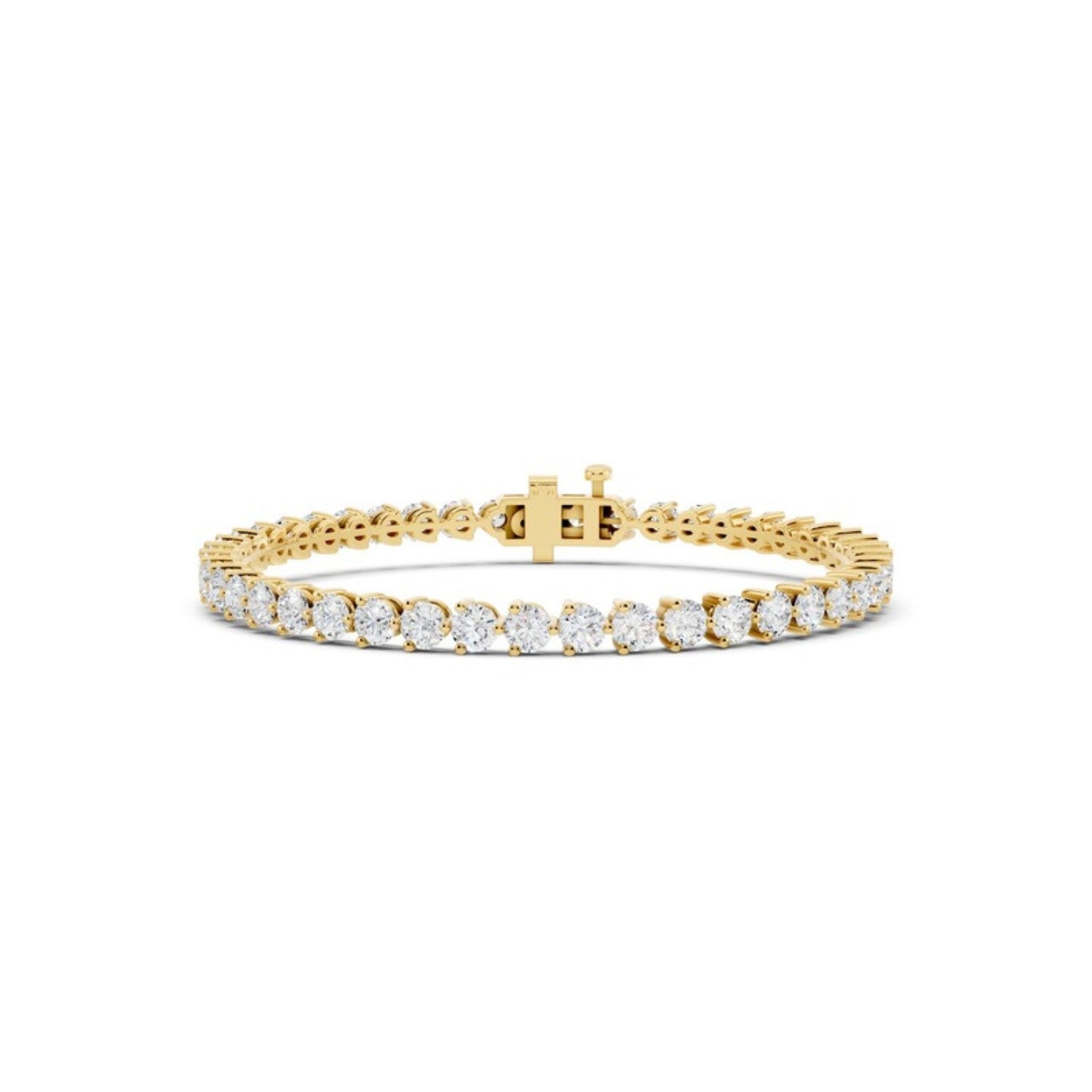 4 Carat Lab Grown Diamond Tennis Bracelet, detail view 1