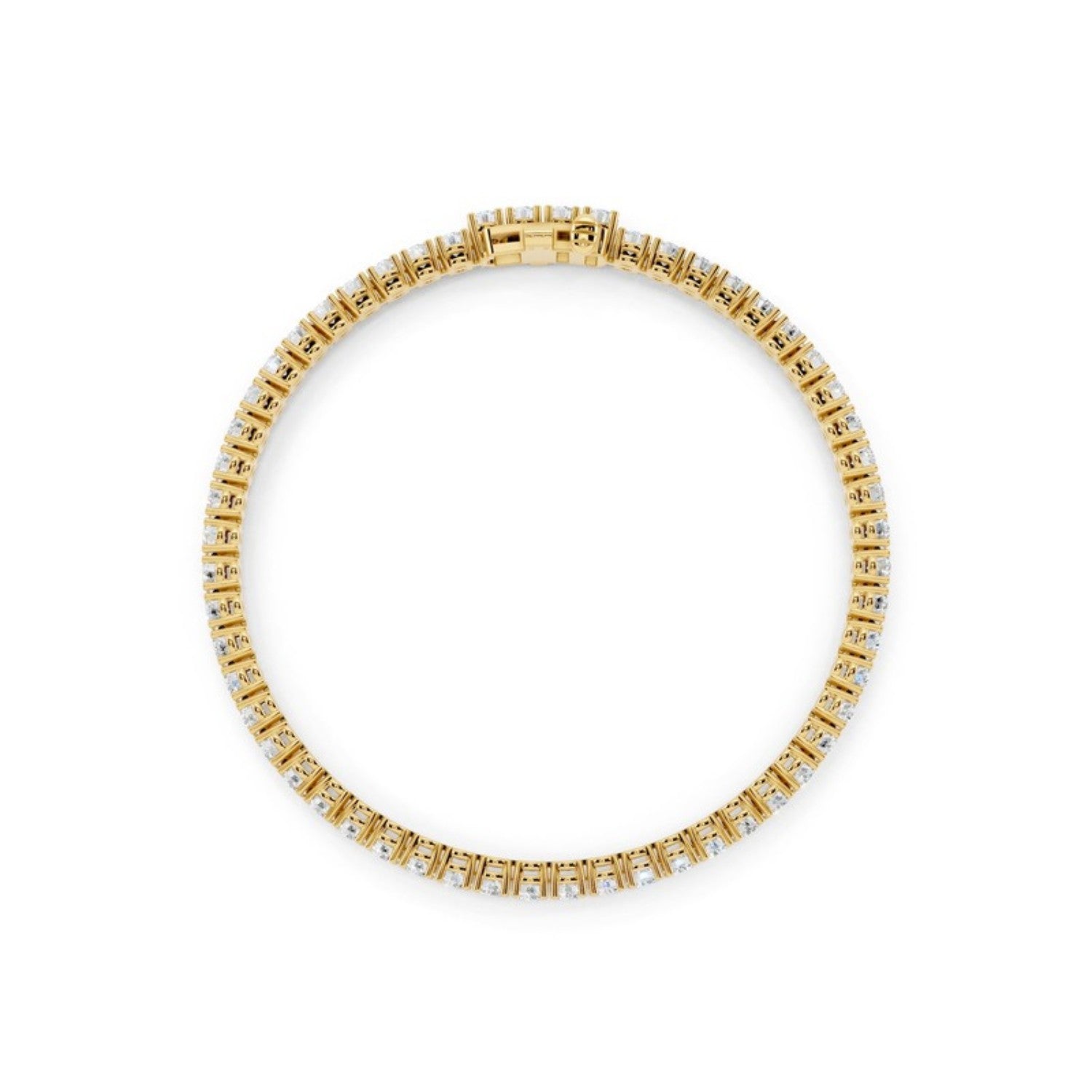5 Carat Lab Grown Diamond Tennis Bracelet, detail view 1