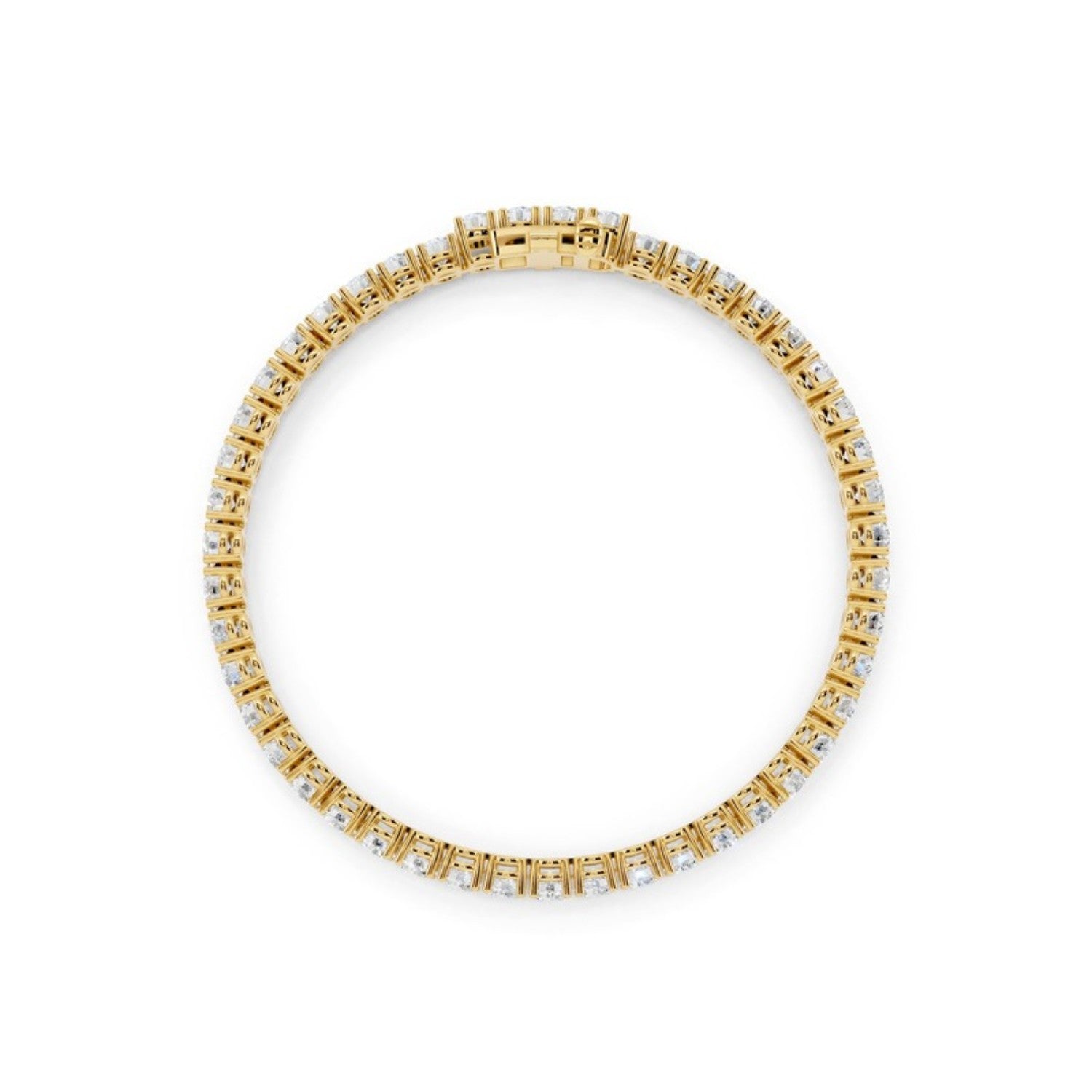 7 Carat Lab Grown Diamond Tennis Bracelet, detail view 1