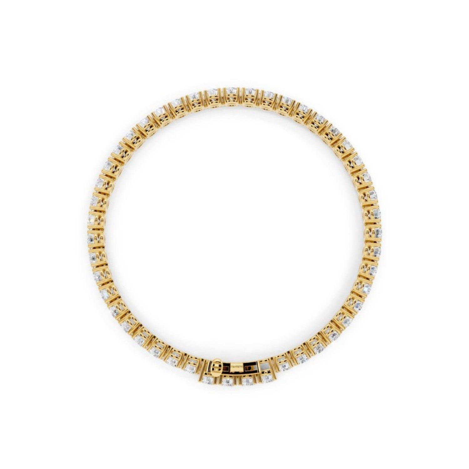 7 Carat Lab Grown Diamond Tennis Bracelet, detail view 3