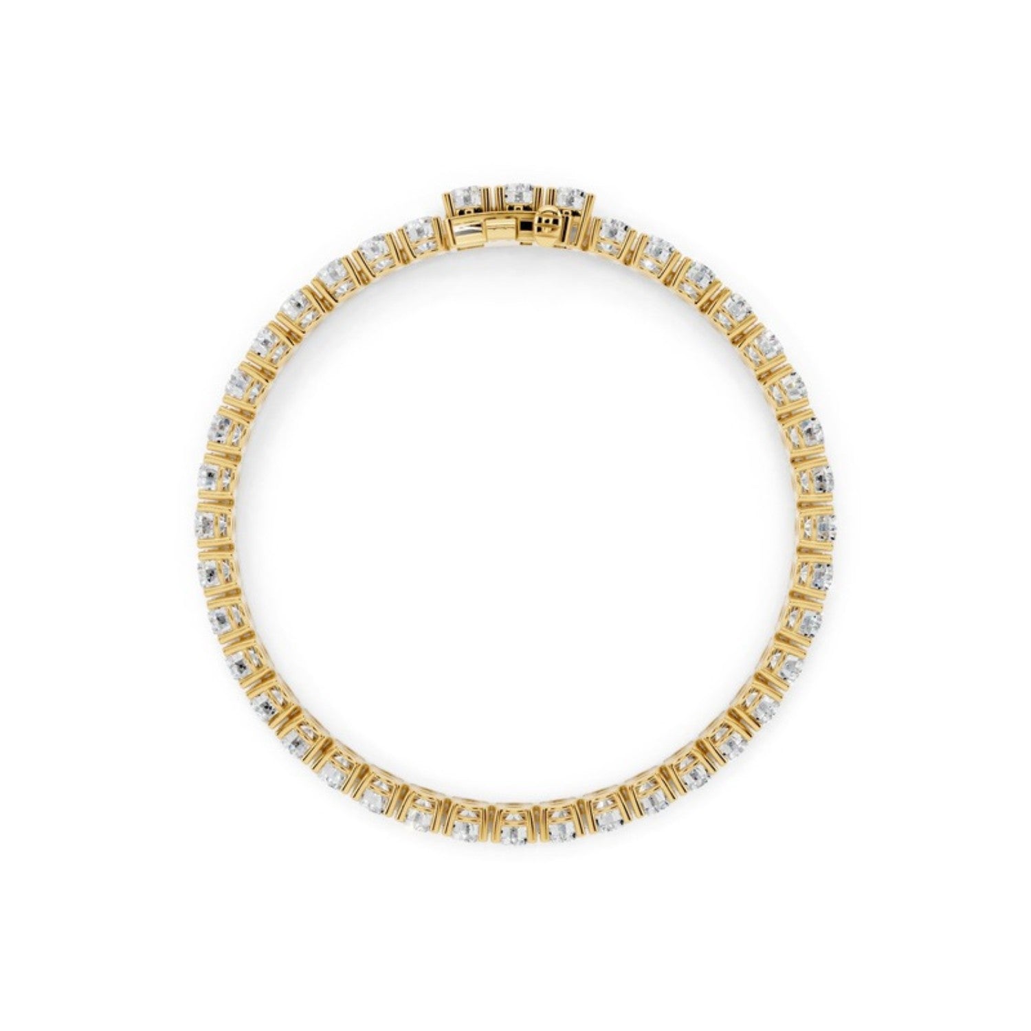 8 Carat Lab Grown Diamond Tennis Bracelet, detail view 1