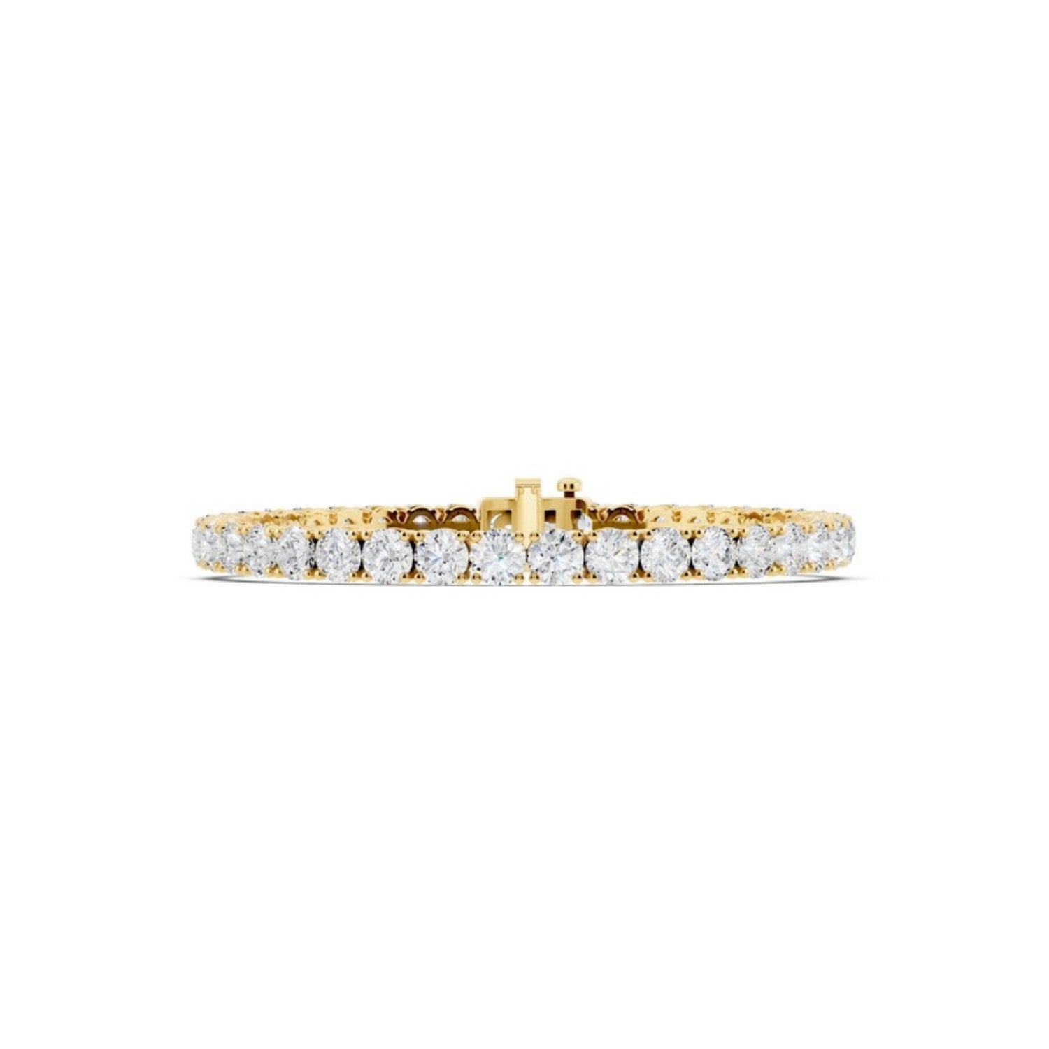 8 Carat Lab Grown Diamond Tennis Bracelet, detail view 2
