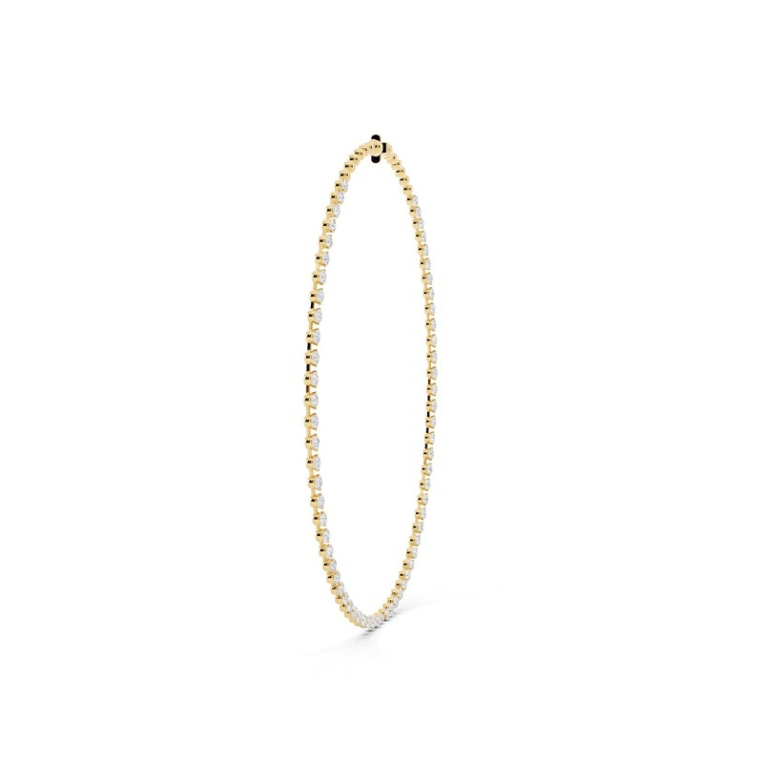 8 Carat Lab Grown Diamond Tennis Necklace, detail view 2