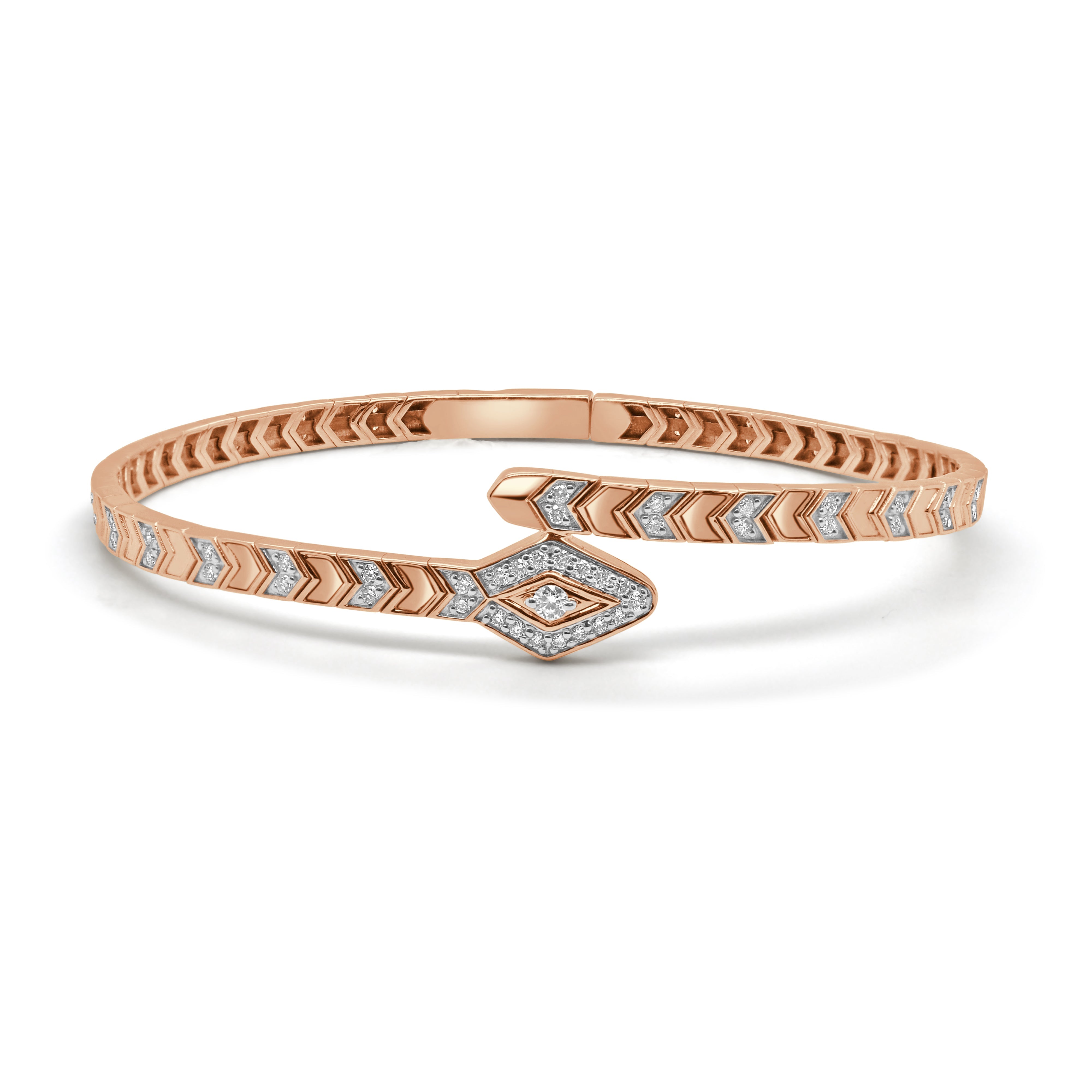 Diamond Snake Bangle