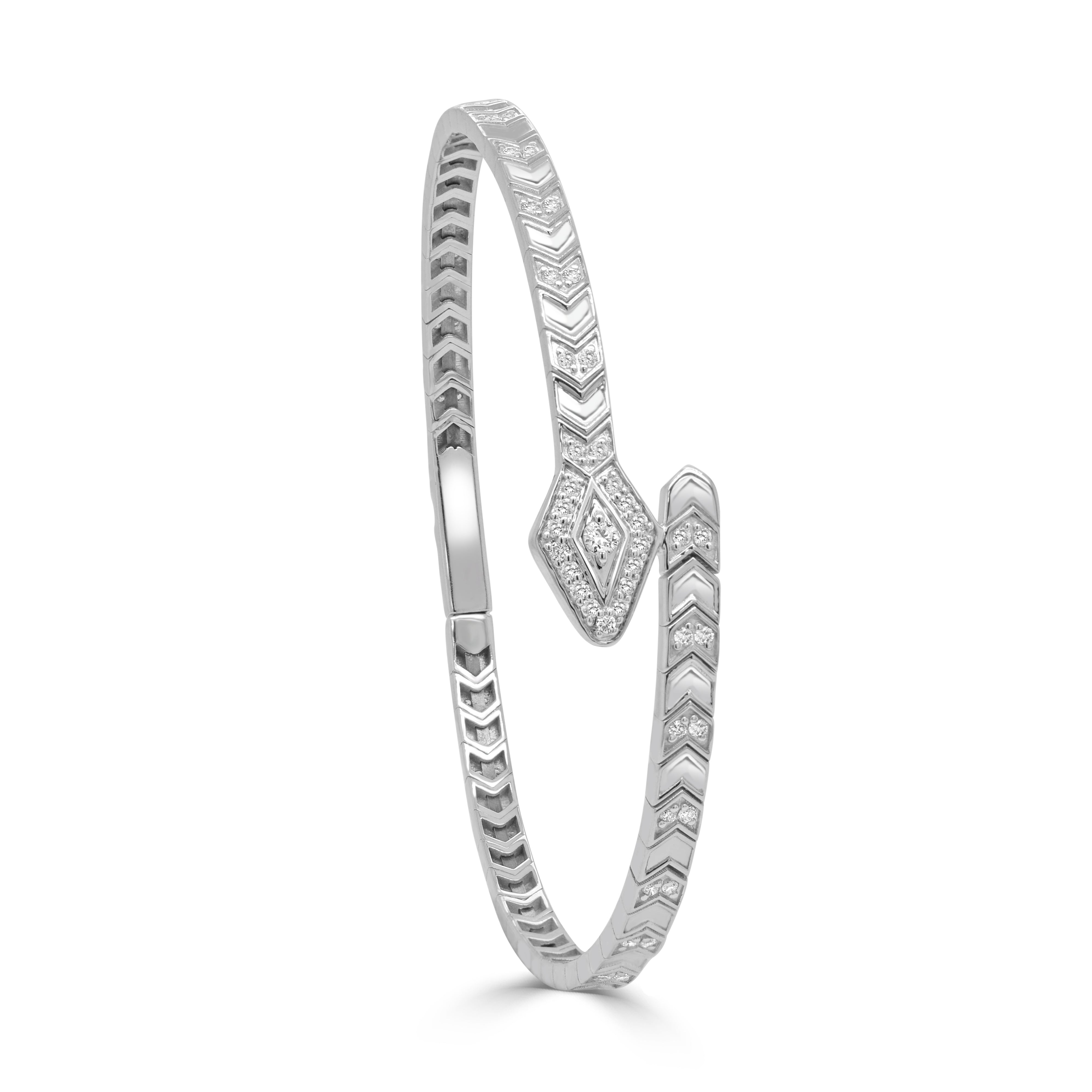 Diamond Snake Bangle