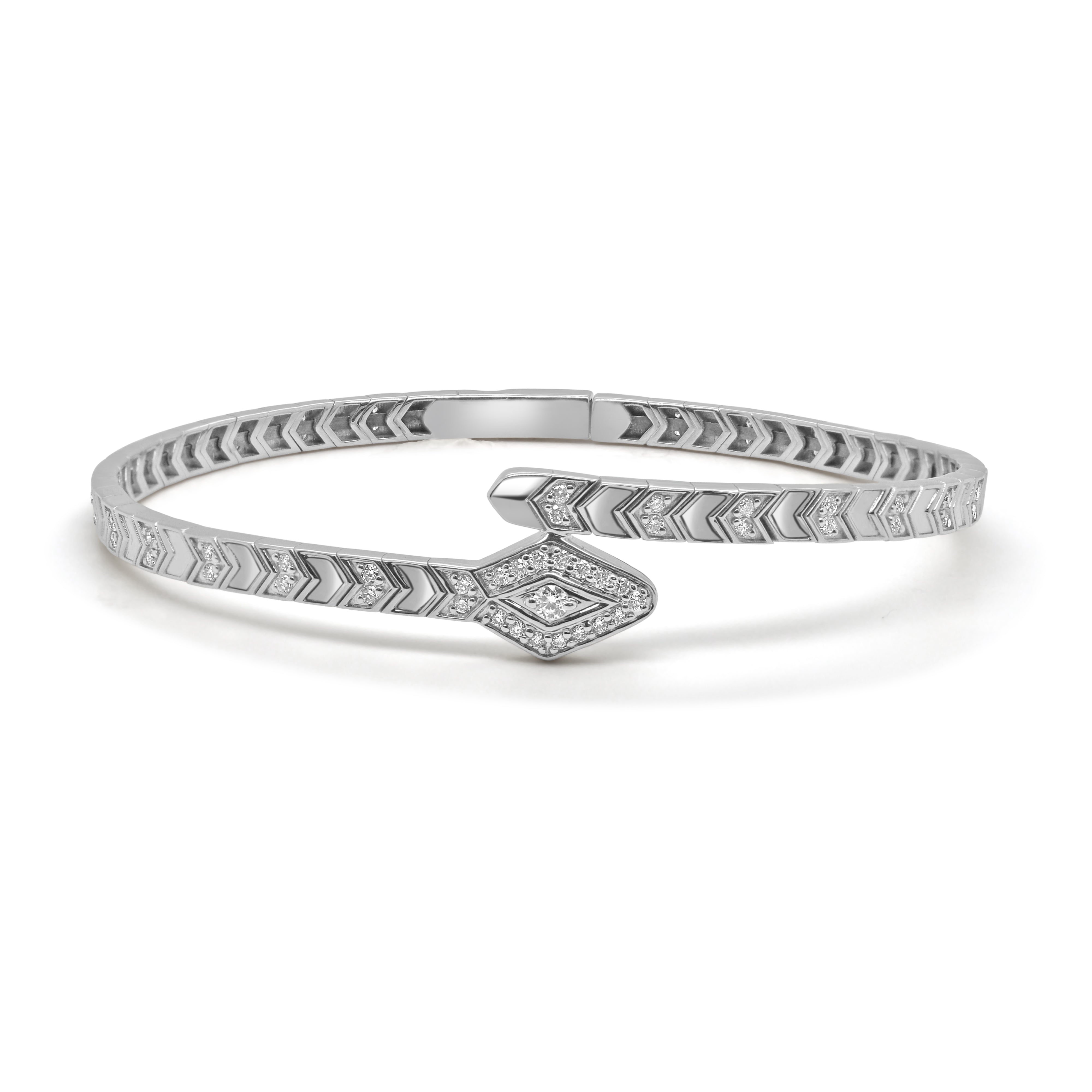 Diamond Snake Bangle