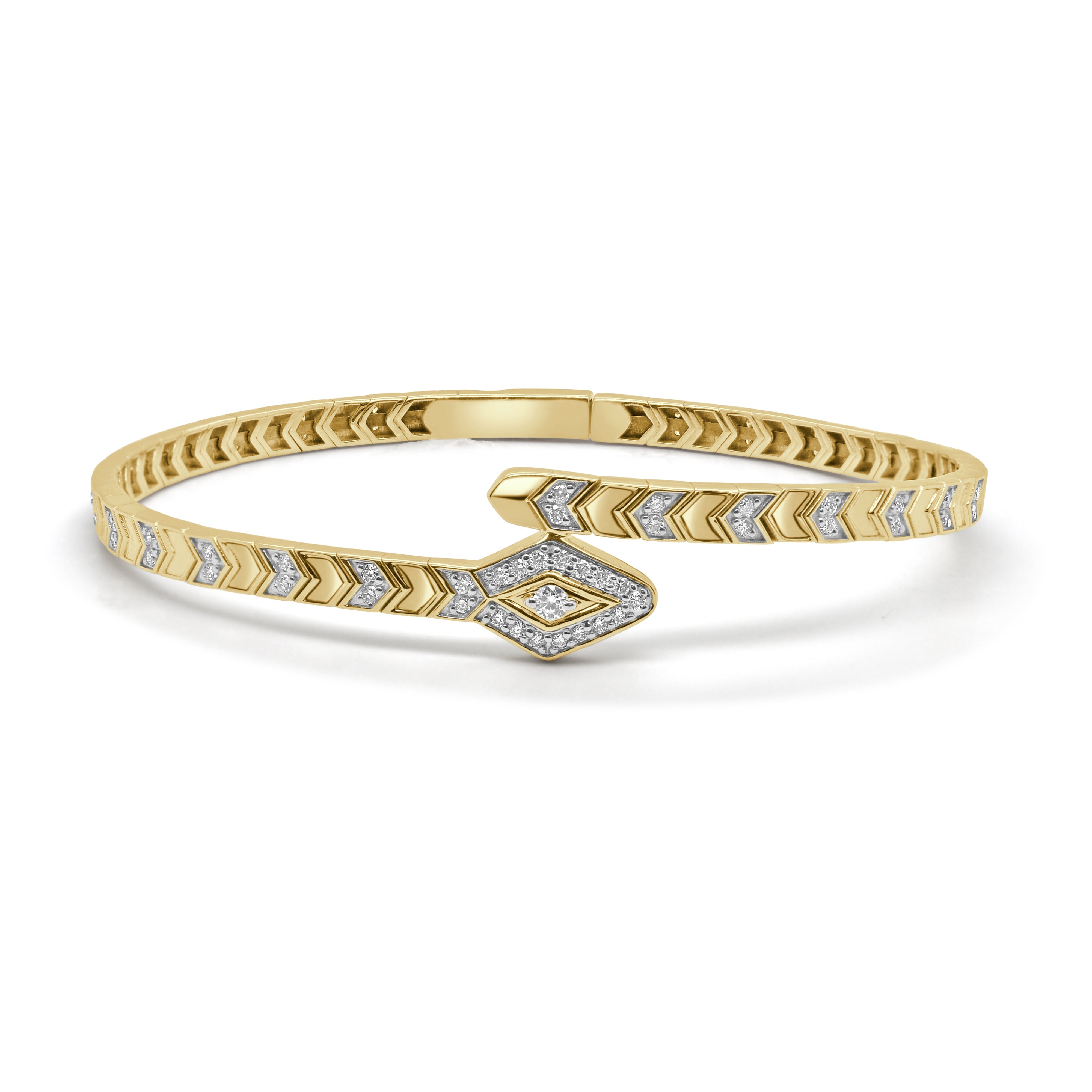 Diamond Snake Bangle