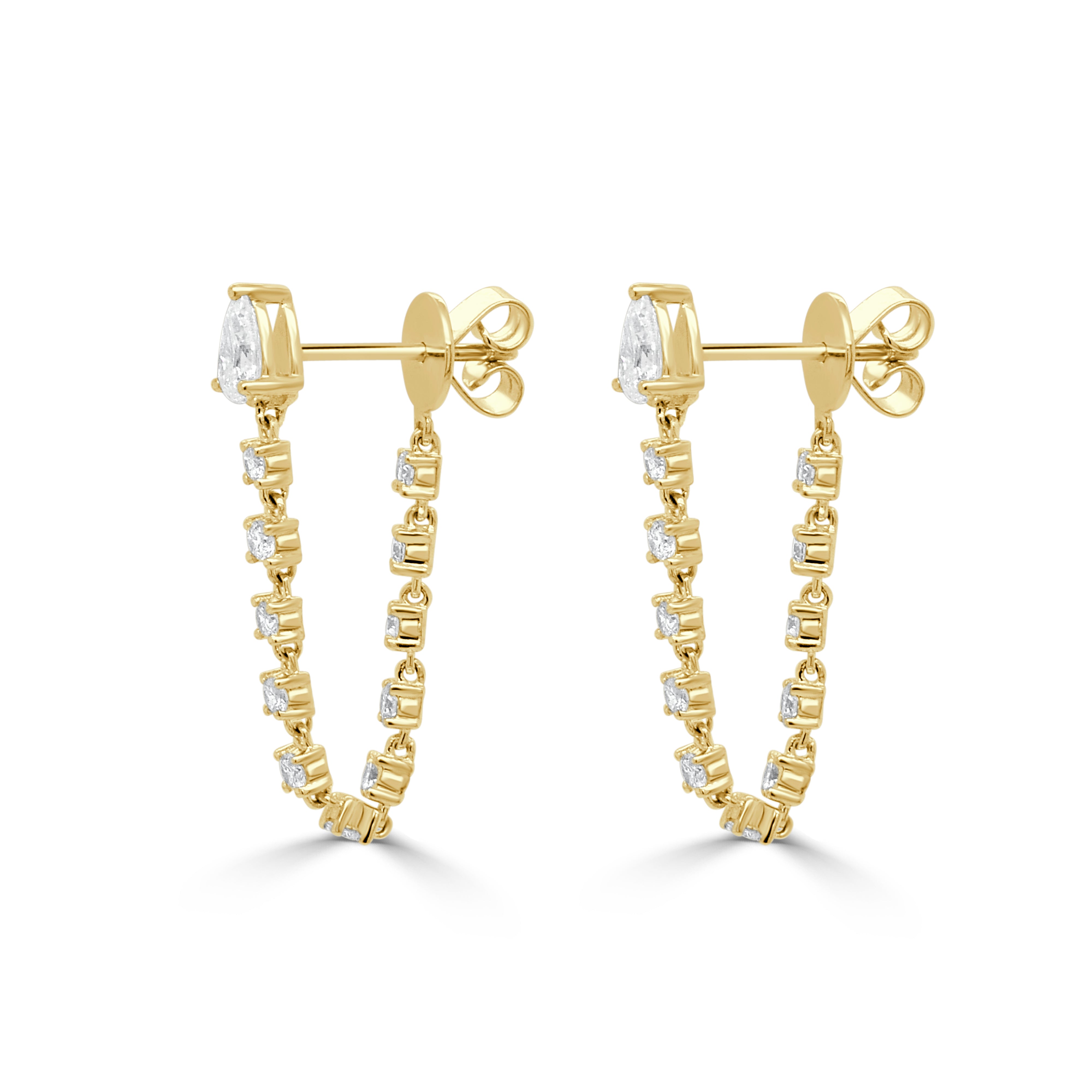 Pearluxe Drop Hoops