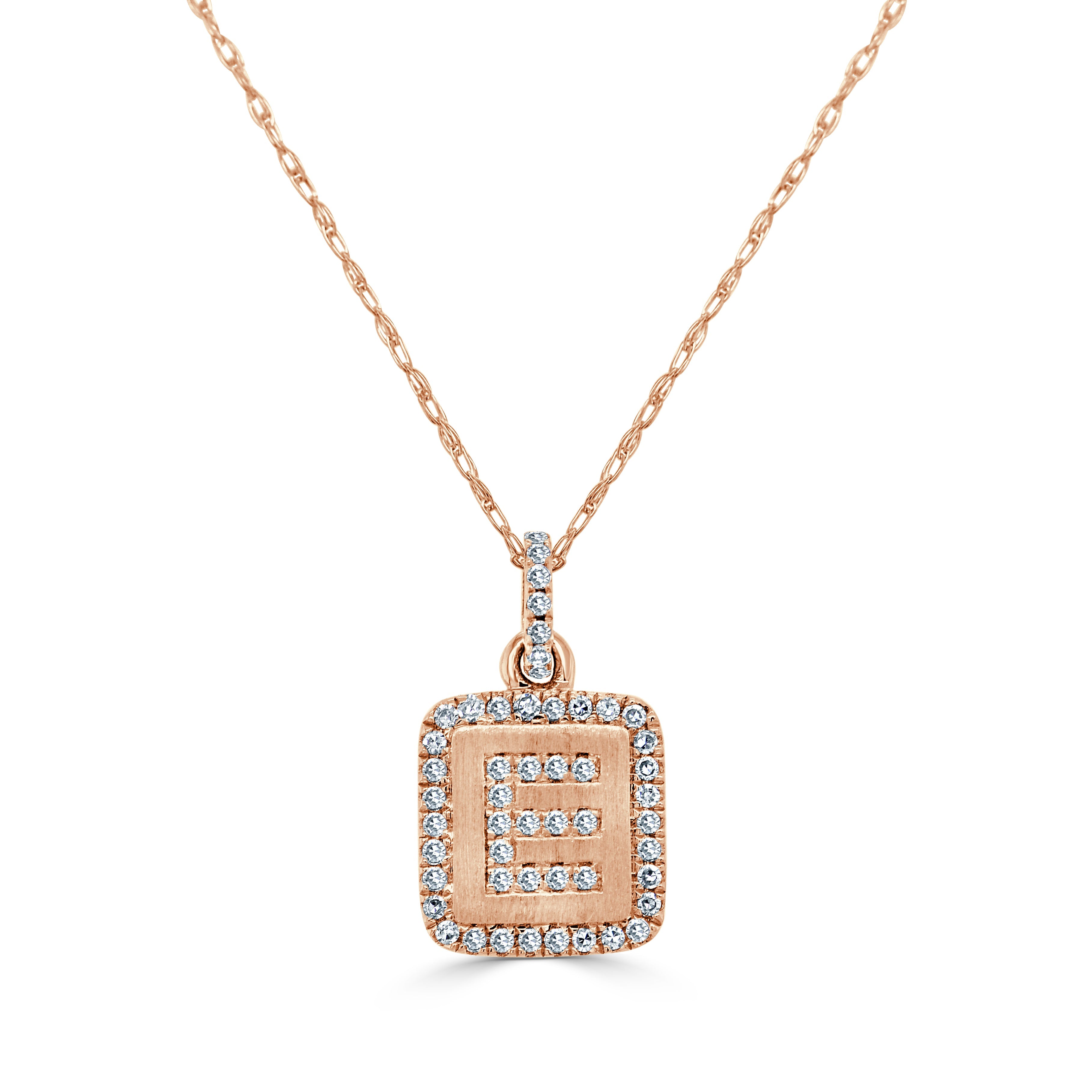 Diamond Small Initial Necklace