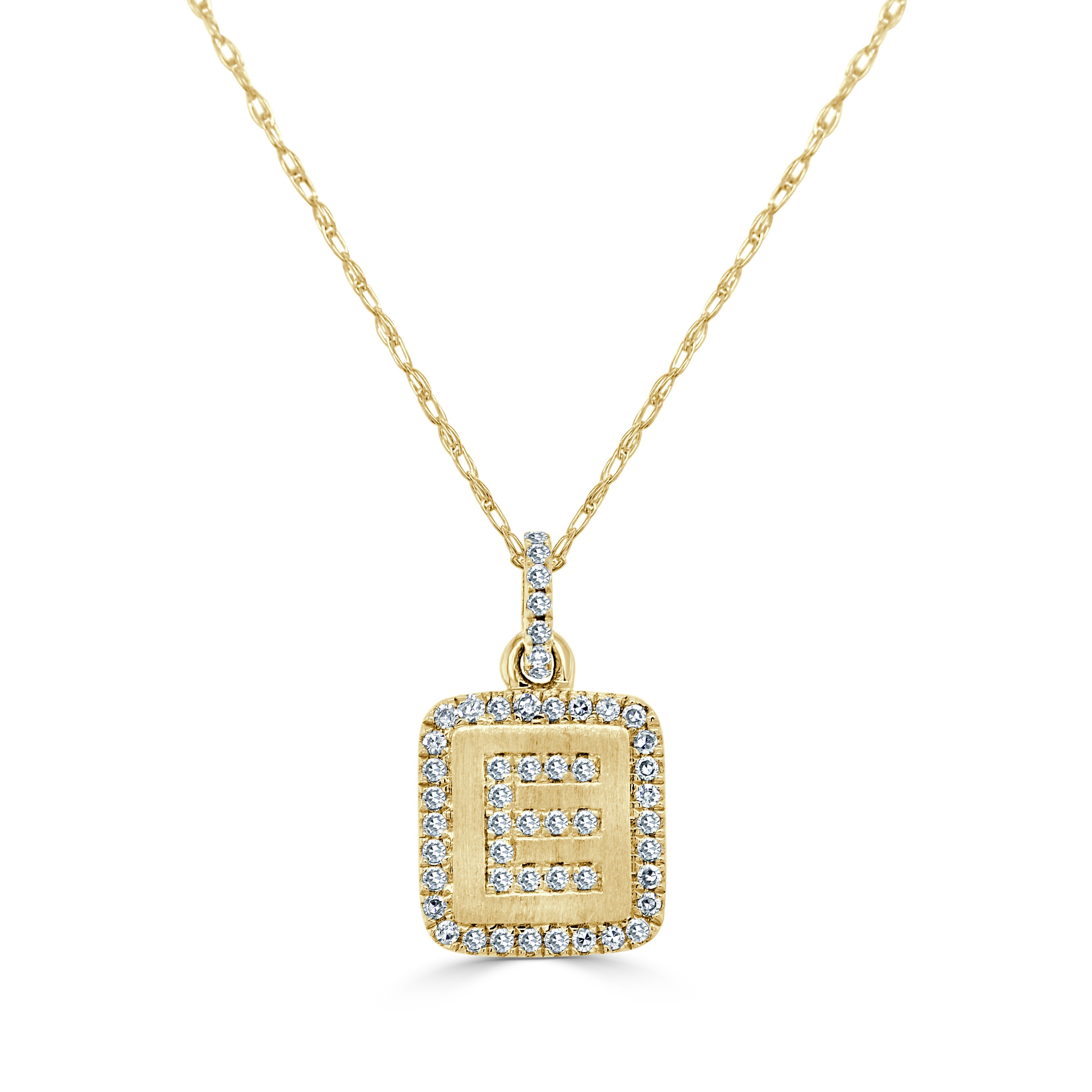 Diamond Small Initial Necklace