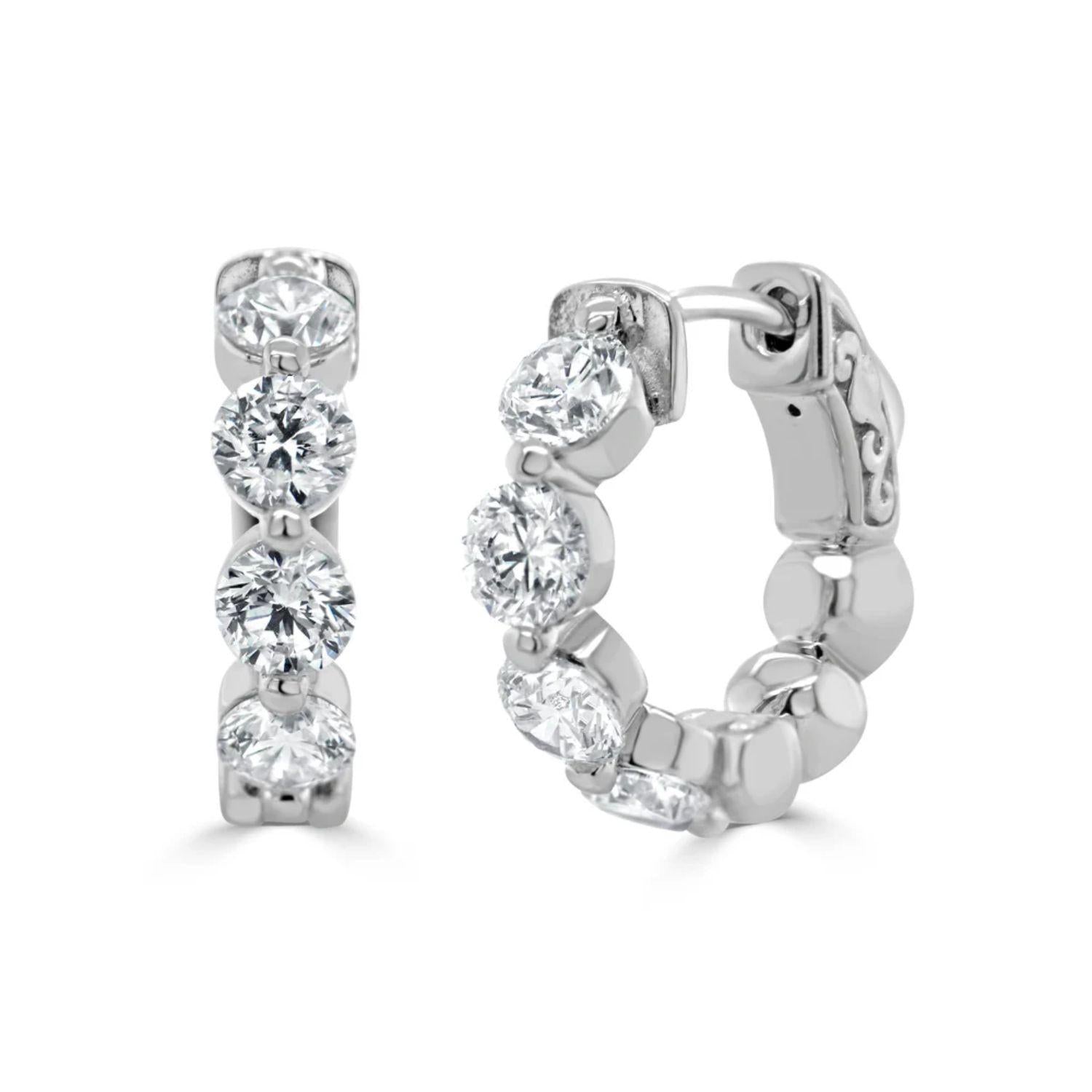 Diamond Hoop Earrings