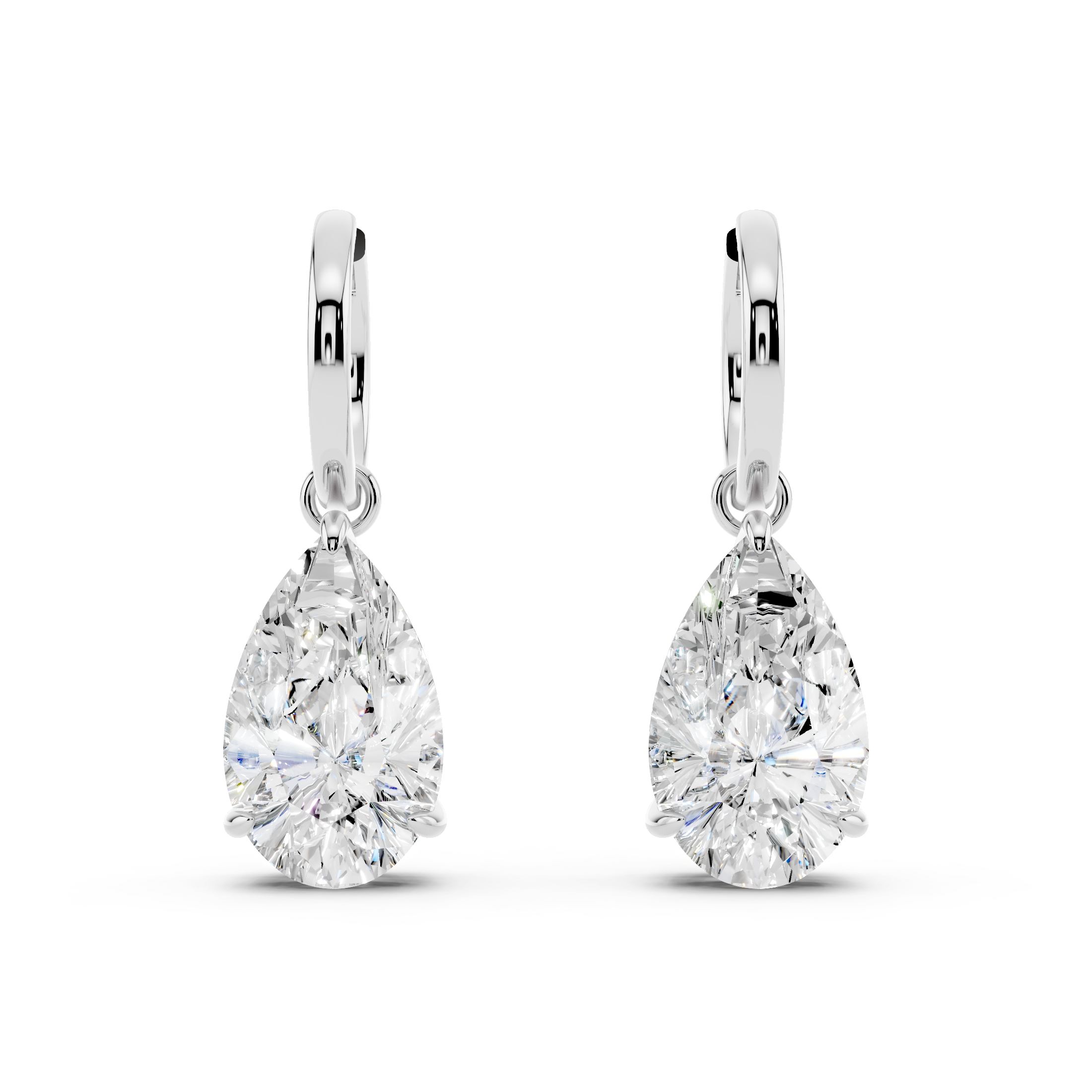 Golden Glam Tear Drop Earrings