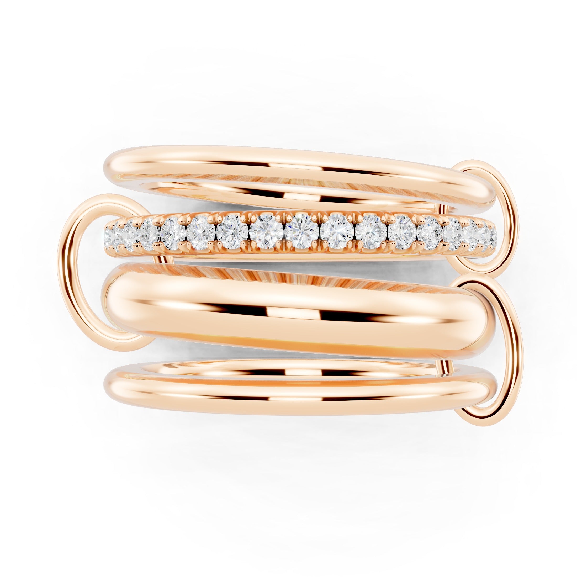 Golden Stacks Ring