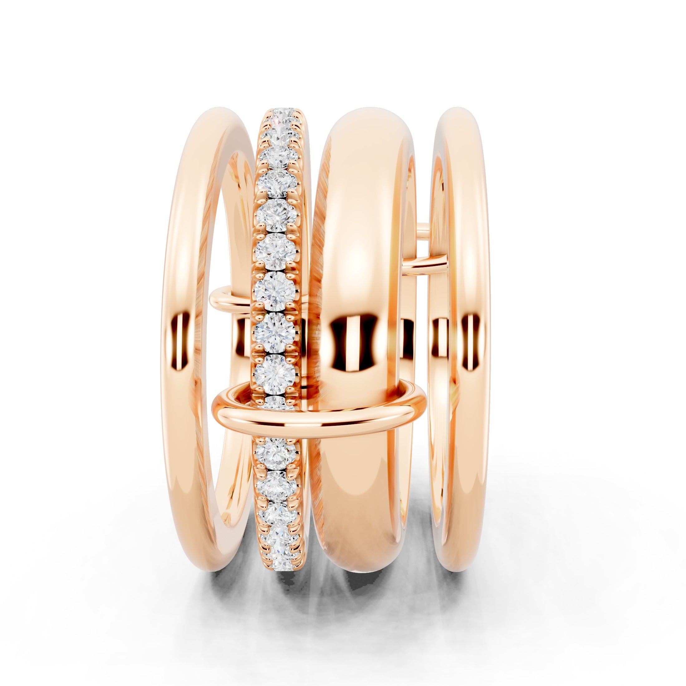 Golden Stacks Ring