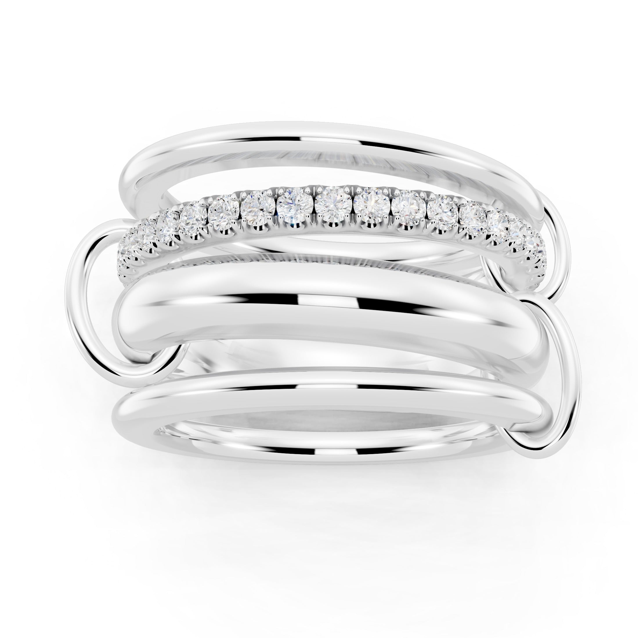Golden Stacks Ring