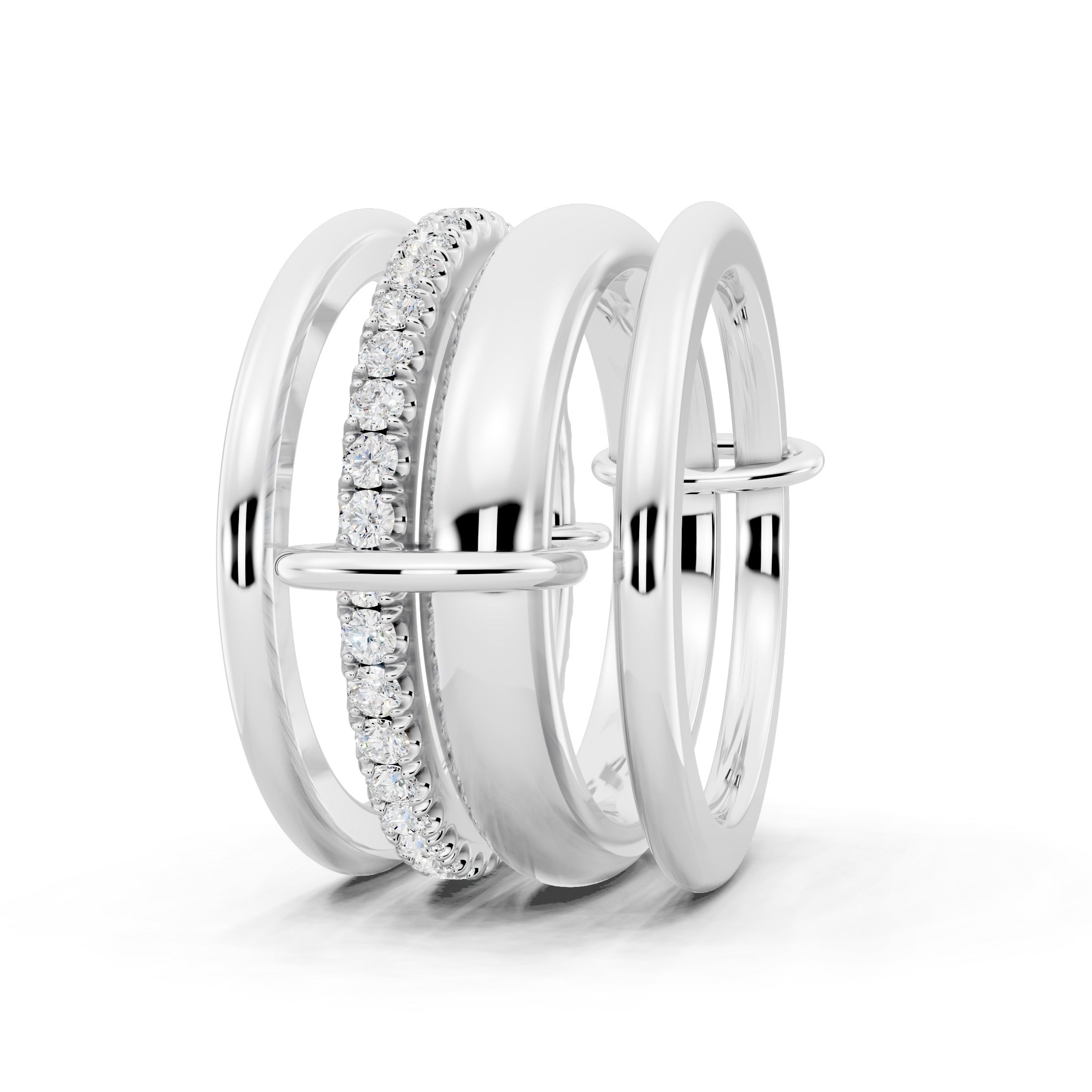 Golden Stacks Ring
