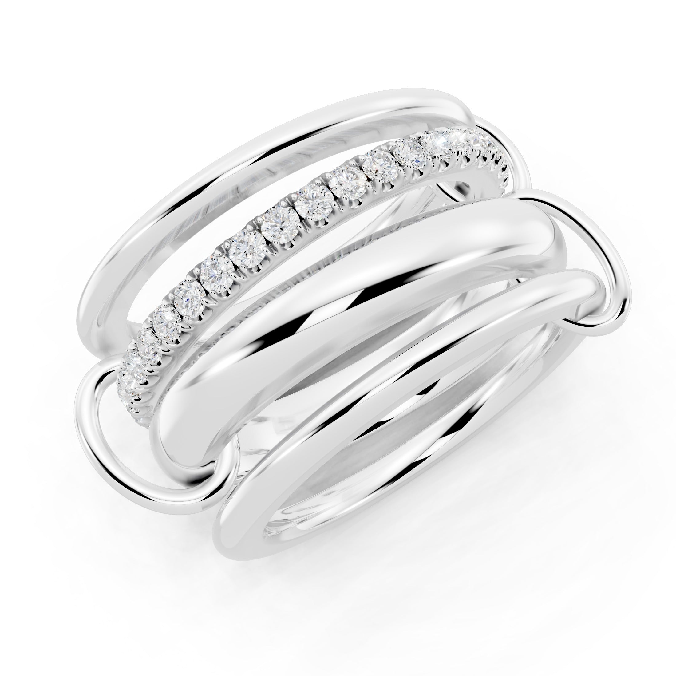 Golden Stacks Ring