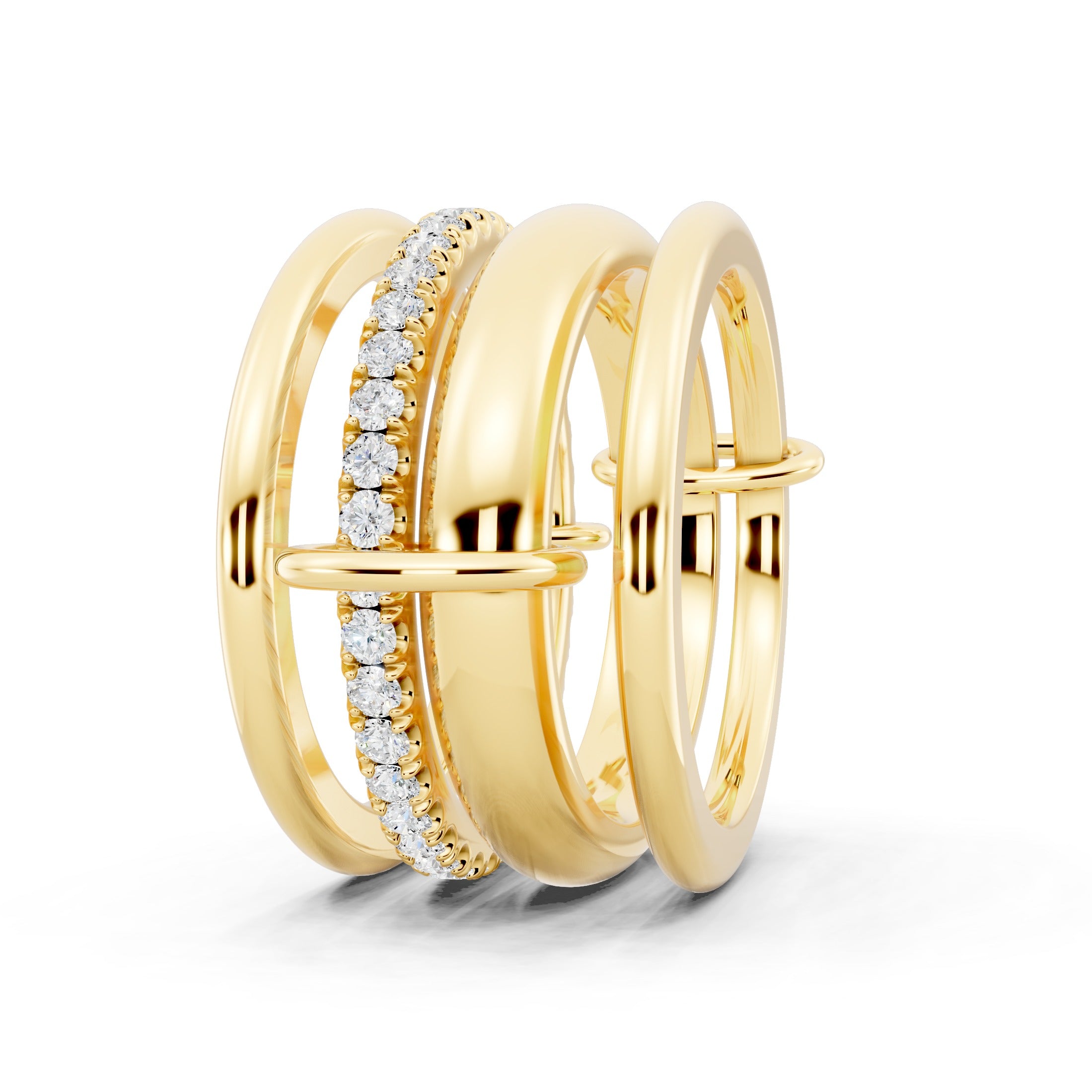Golden Stacks Ring