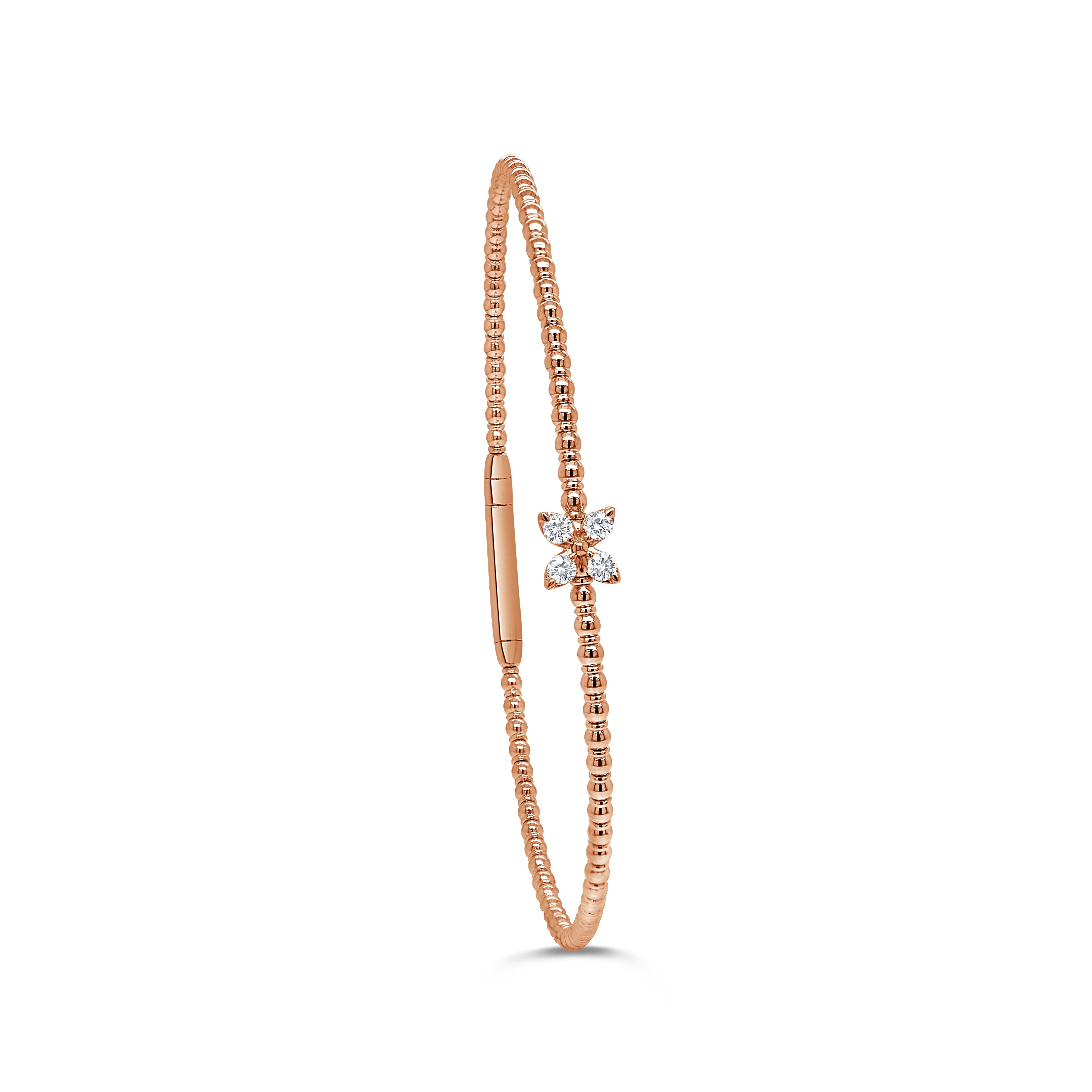 Diamond Beaded Flexible Bangle
