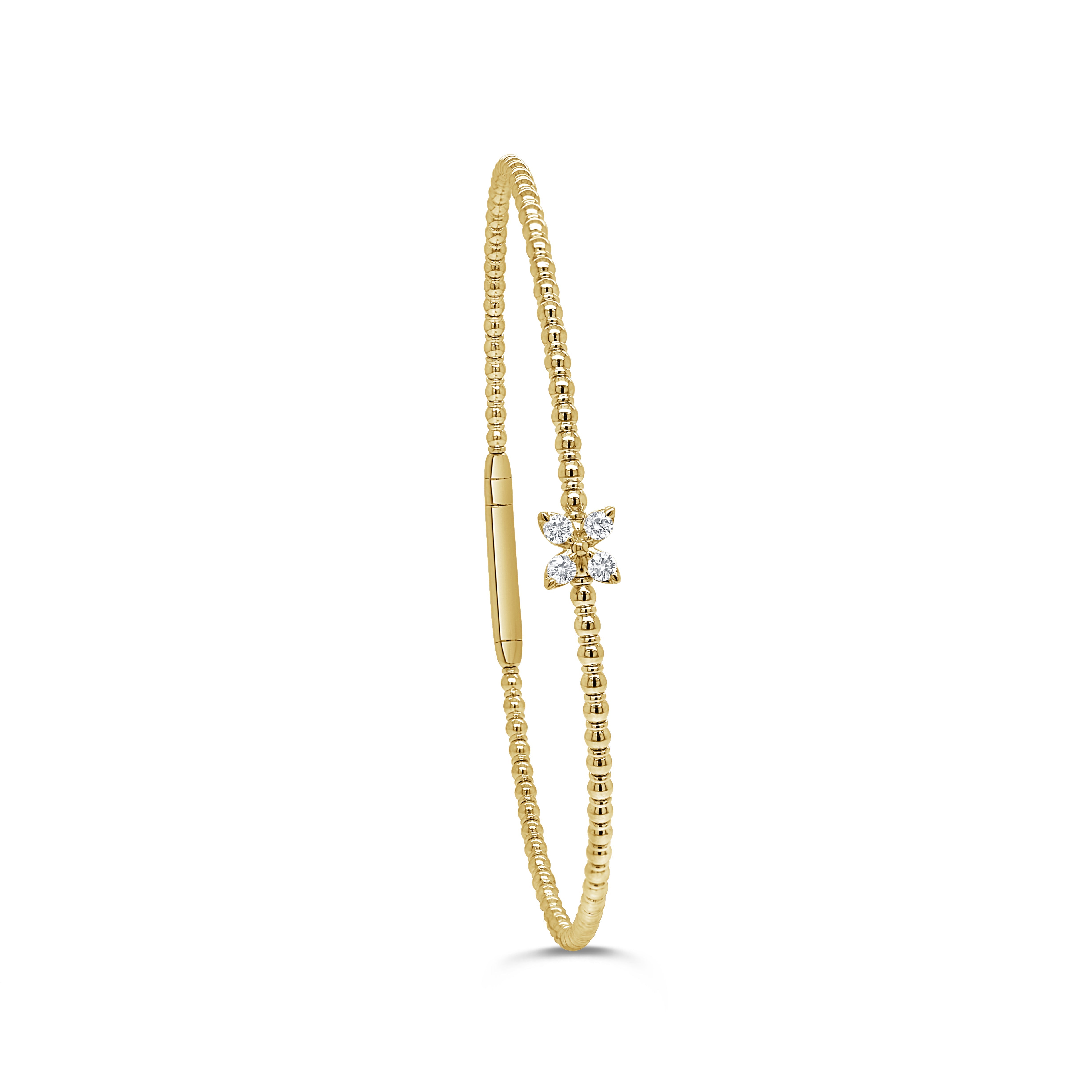 Diamond Beaded Flexible Bangle