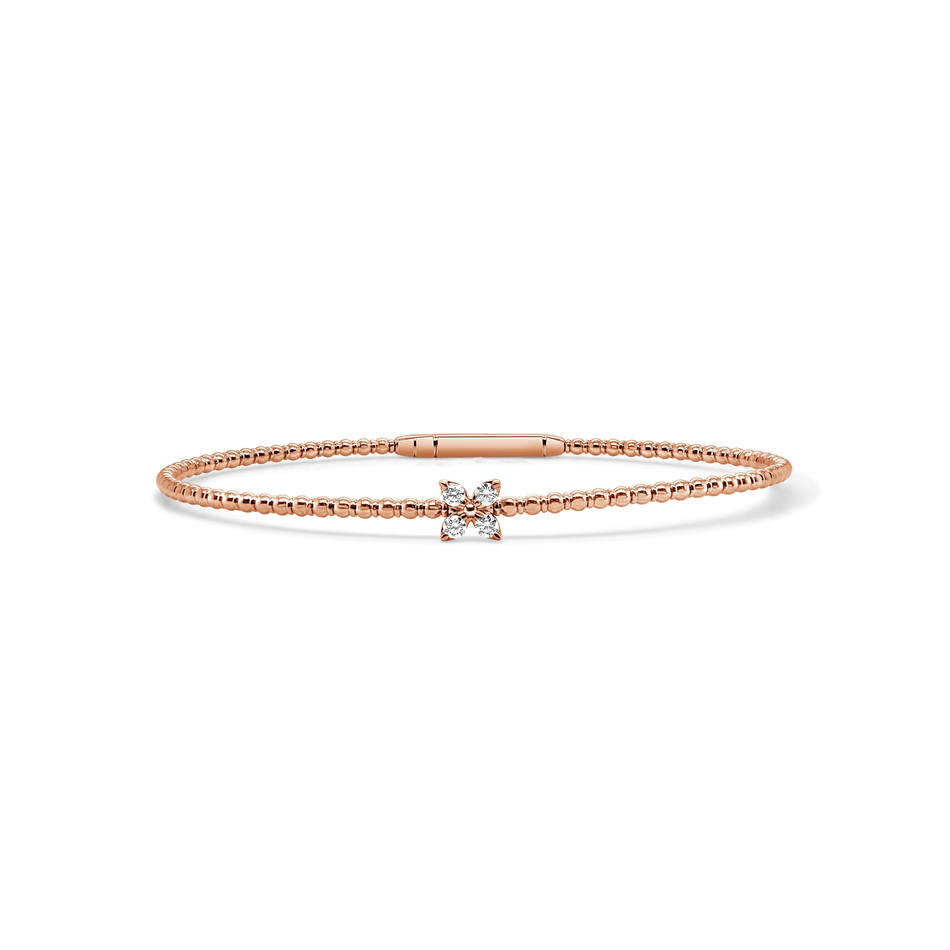 Diamond Beaded Flexible Bangle