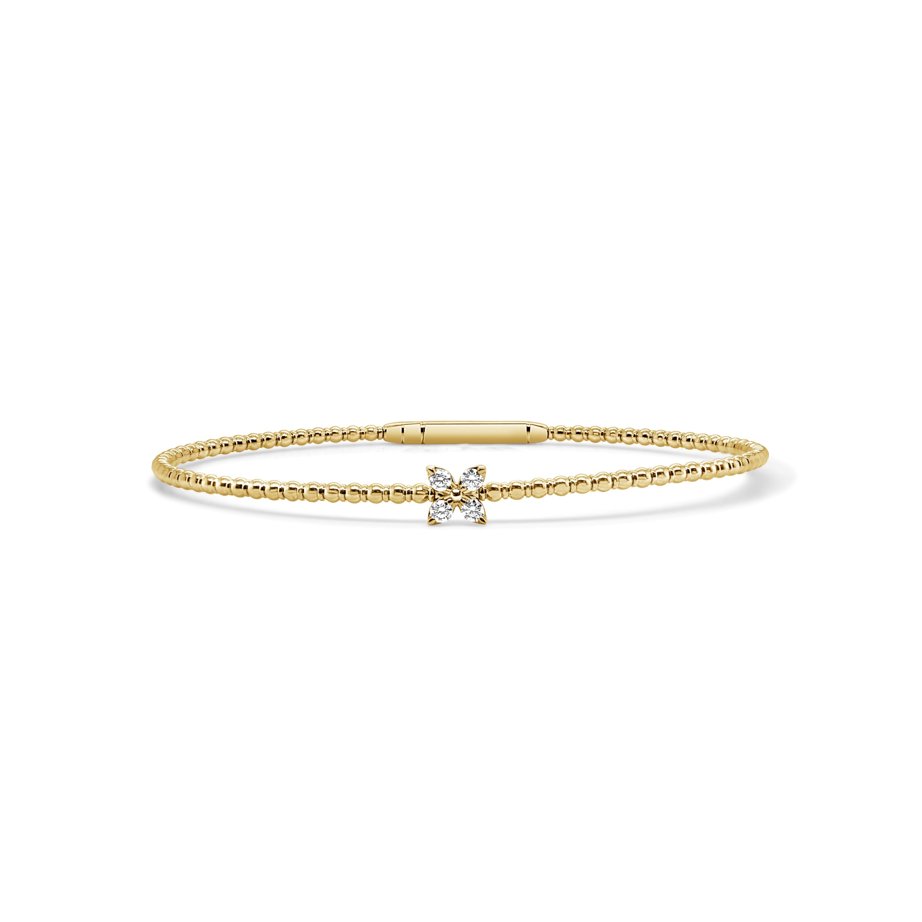 Diamond Beaded Flexible Bangle
