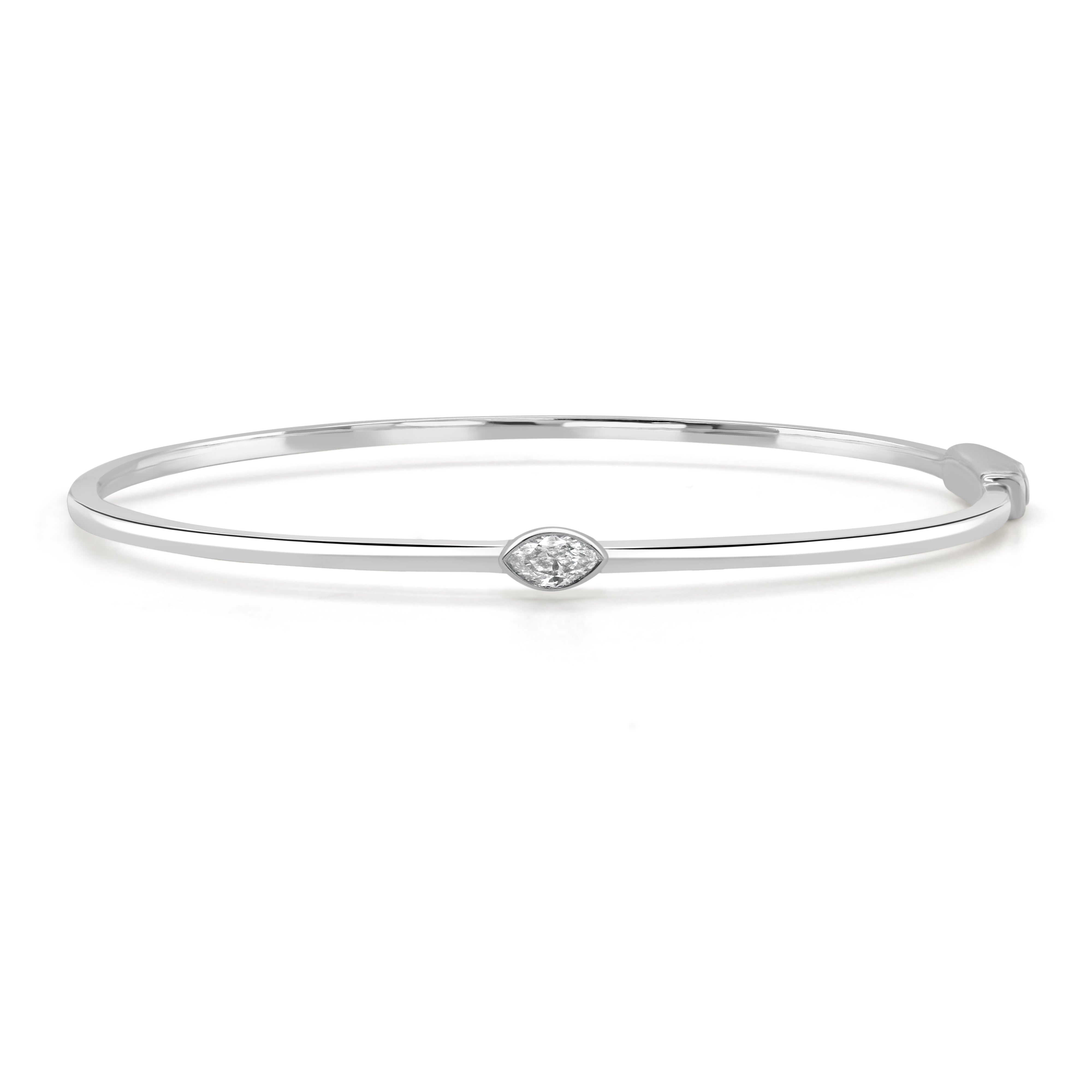 Marquise Diamond Bangle