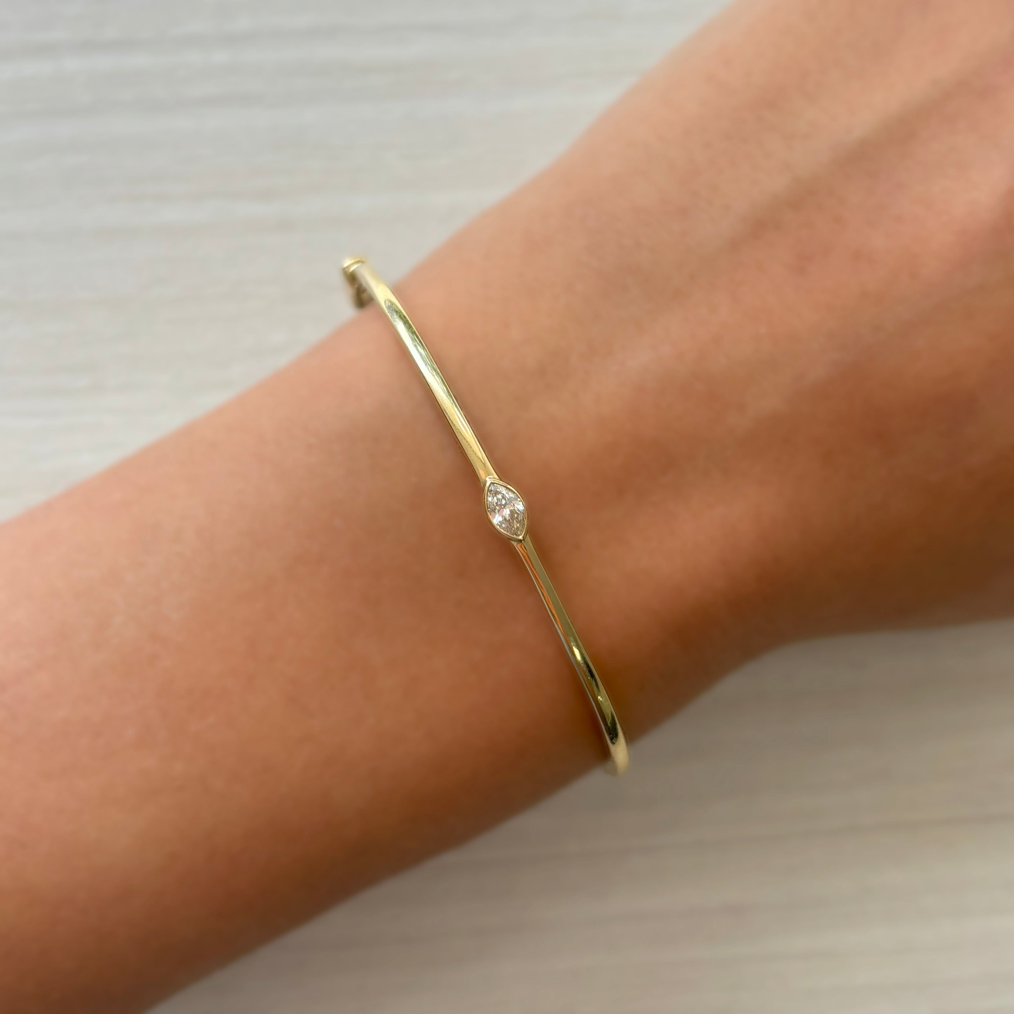 Marquise Diamond Bangle