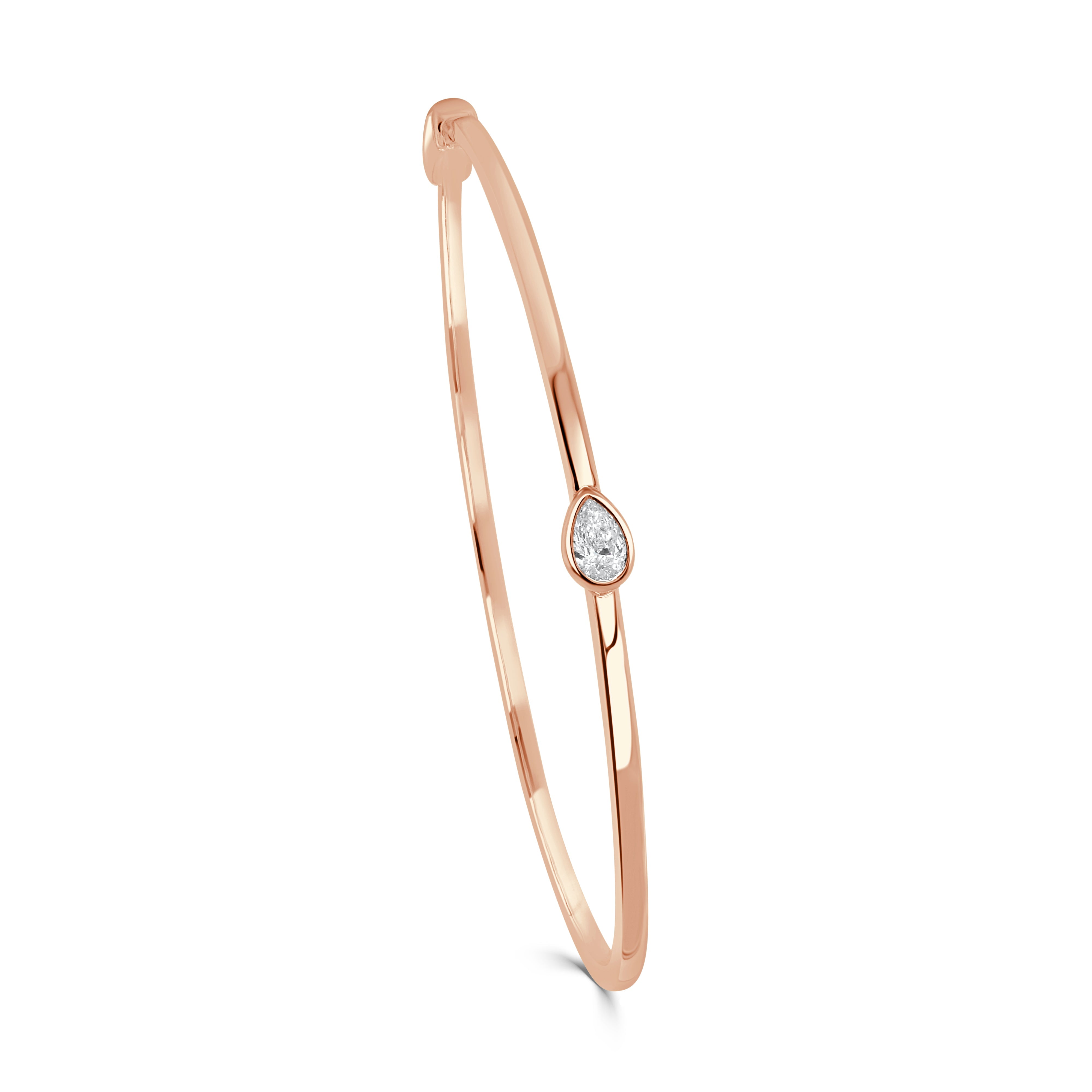 Pear Shape Diamond Bangle