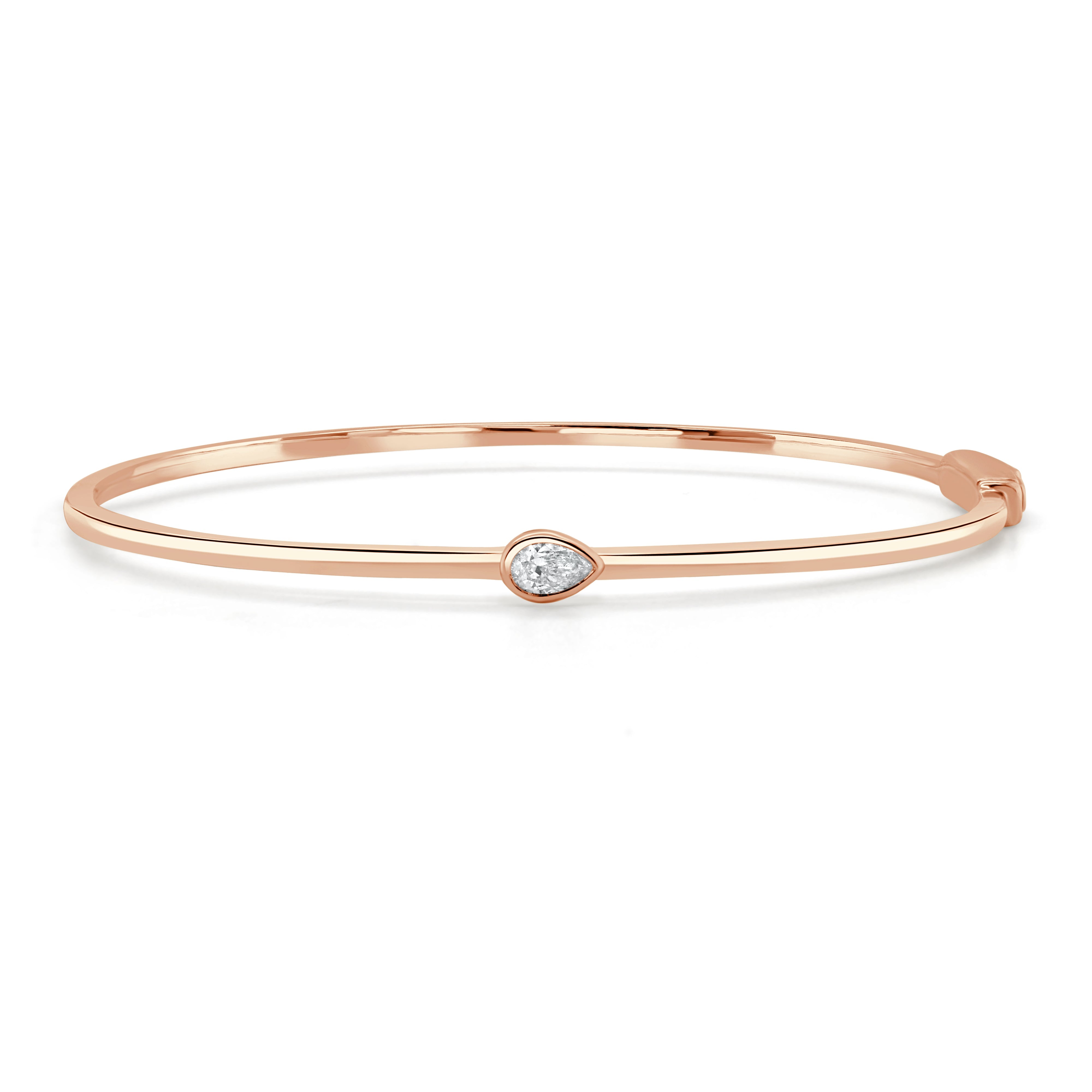 Pear Shape Diamond Bangle