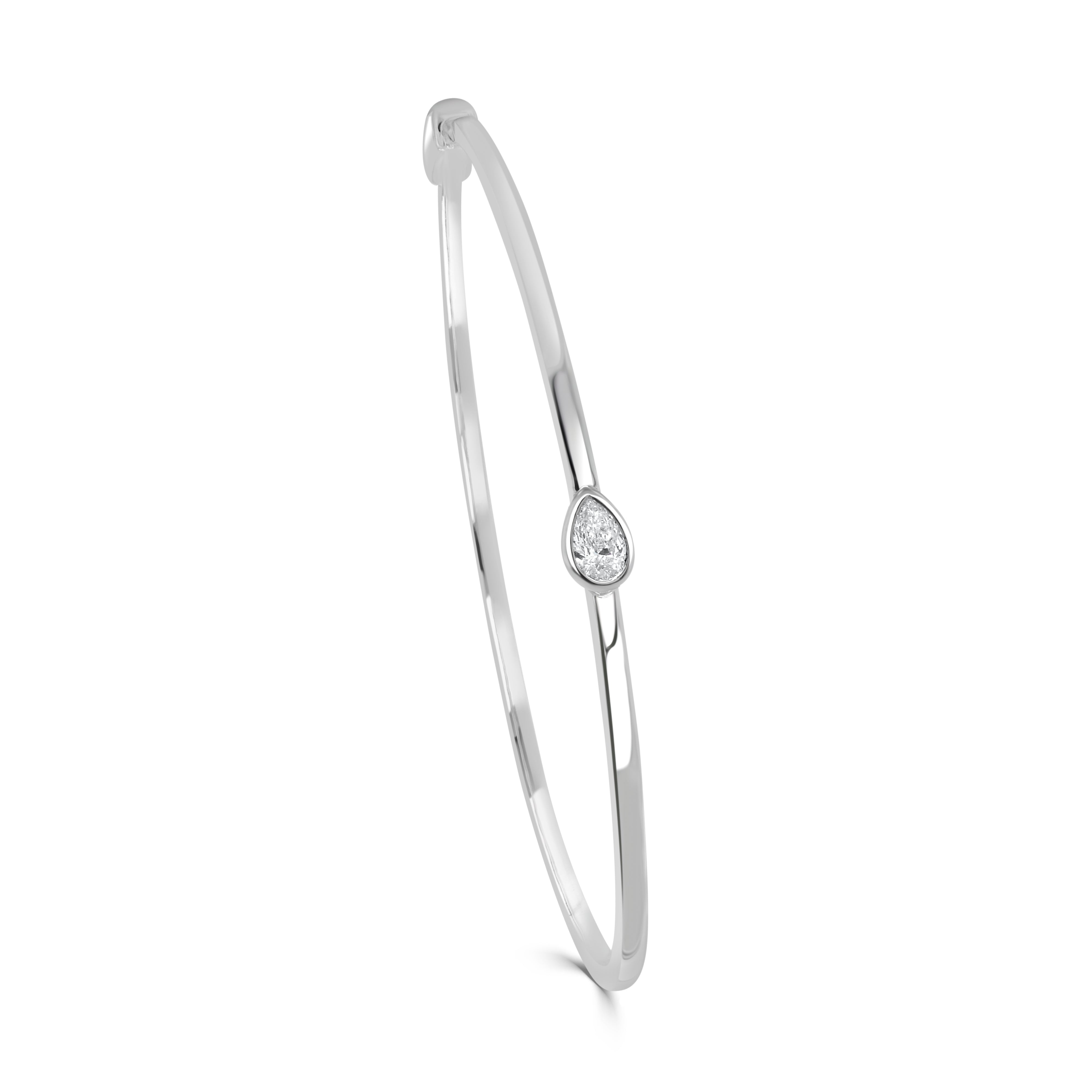 Pear Shape Diamond Bangle