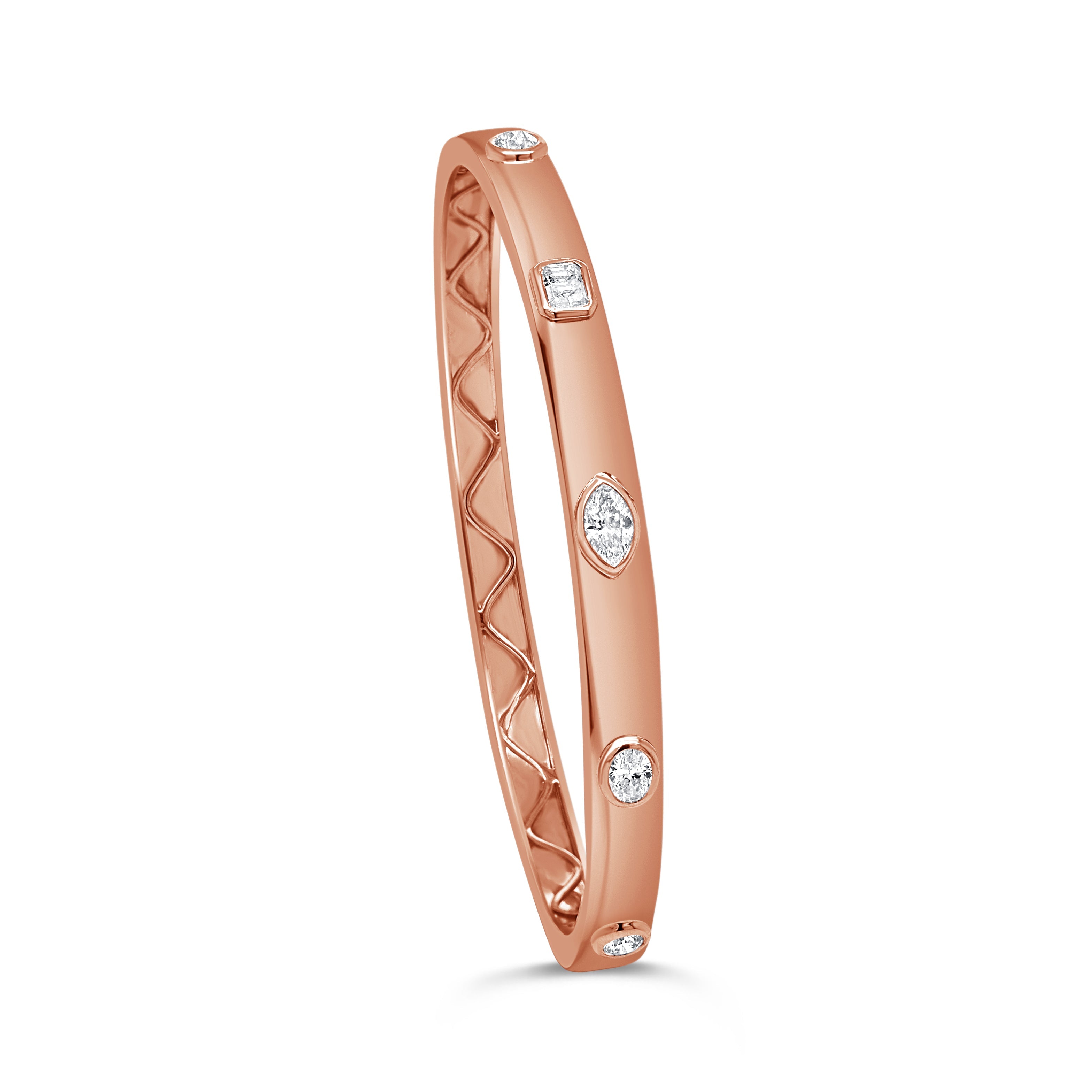 Mixed Fancy Shape Diamond Bangle