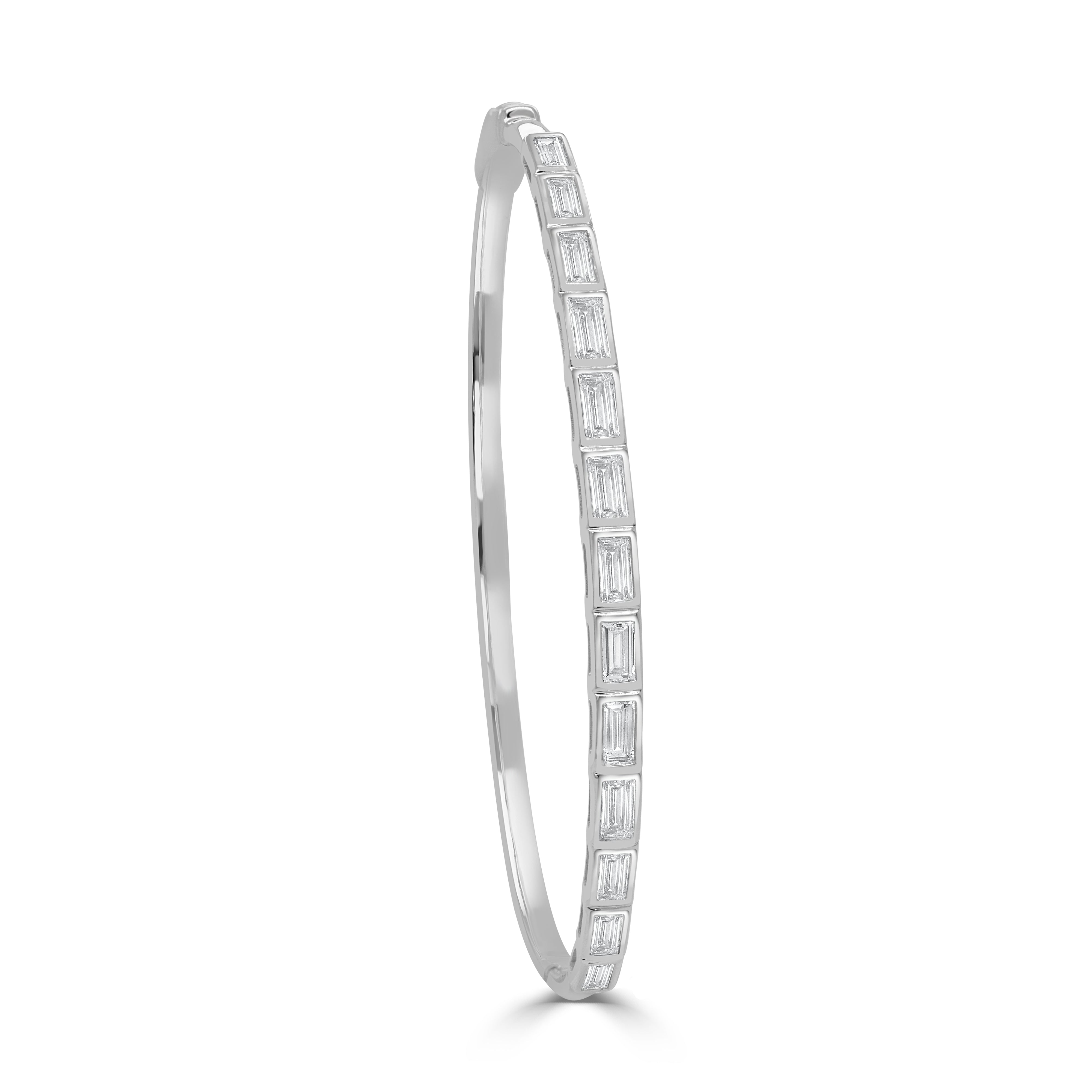 Diamond Baguette Bangle