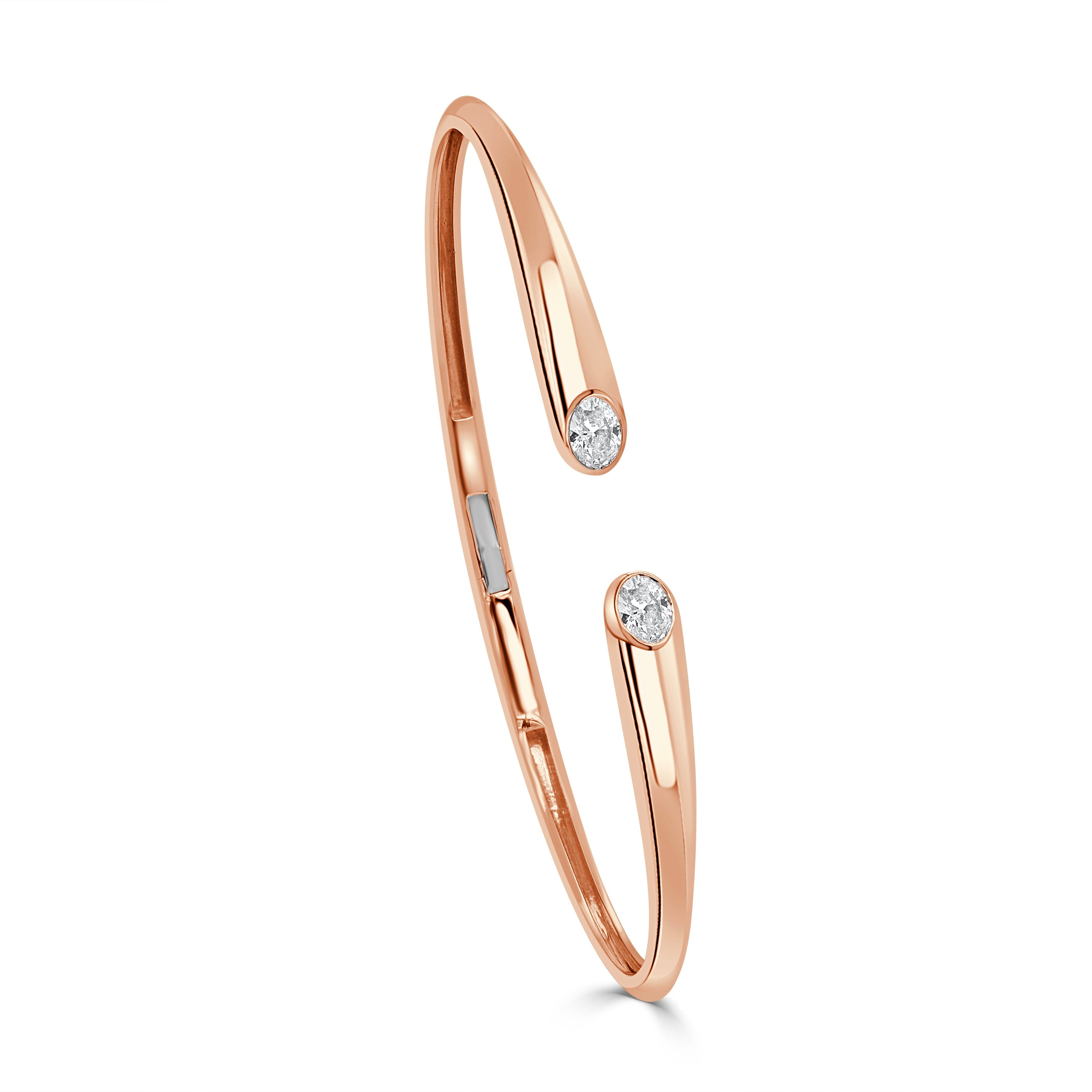 Oval Diamond Bangle