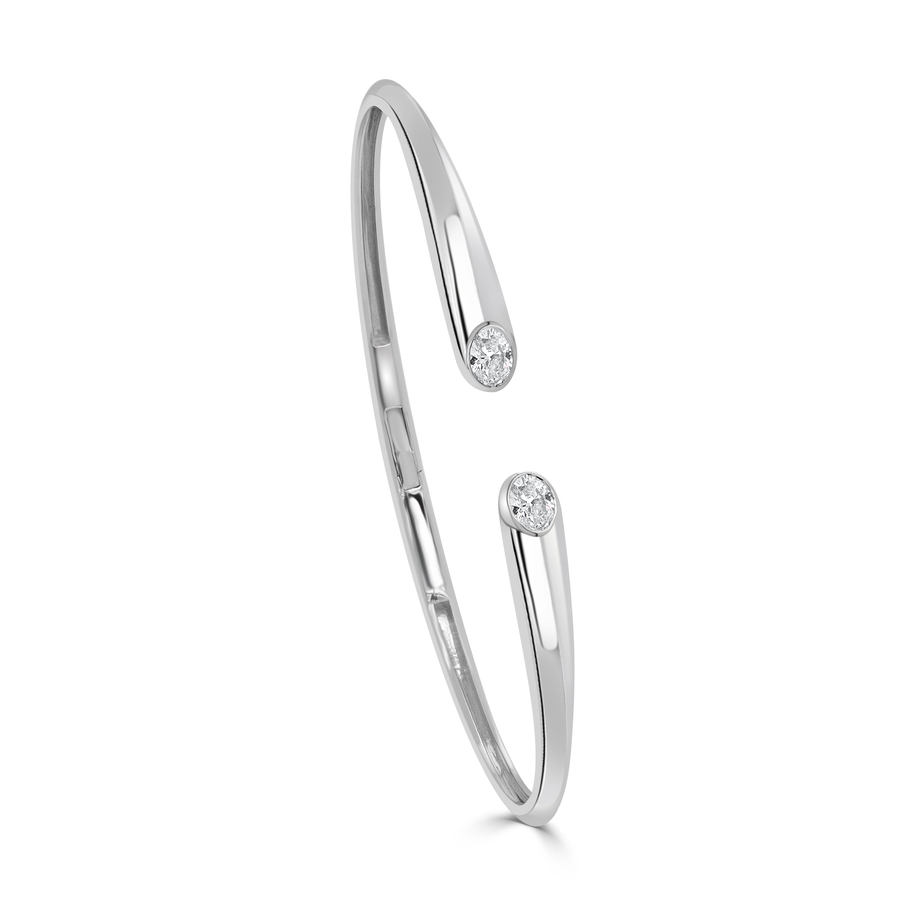 Oval Diamond Bangle