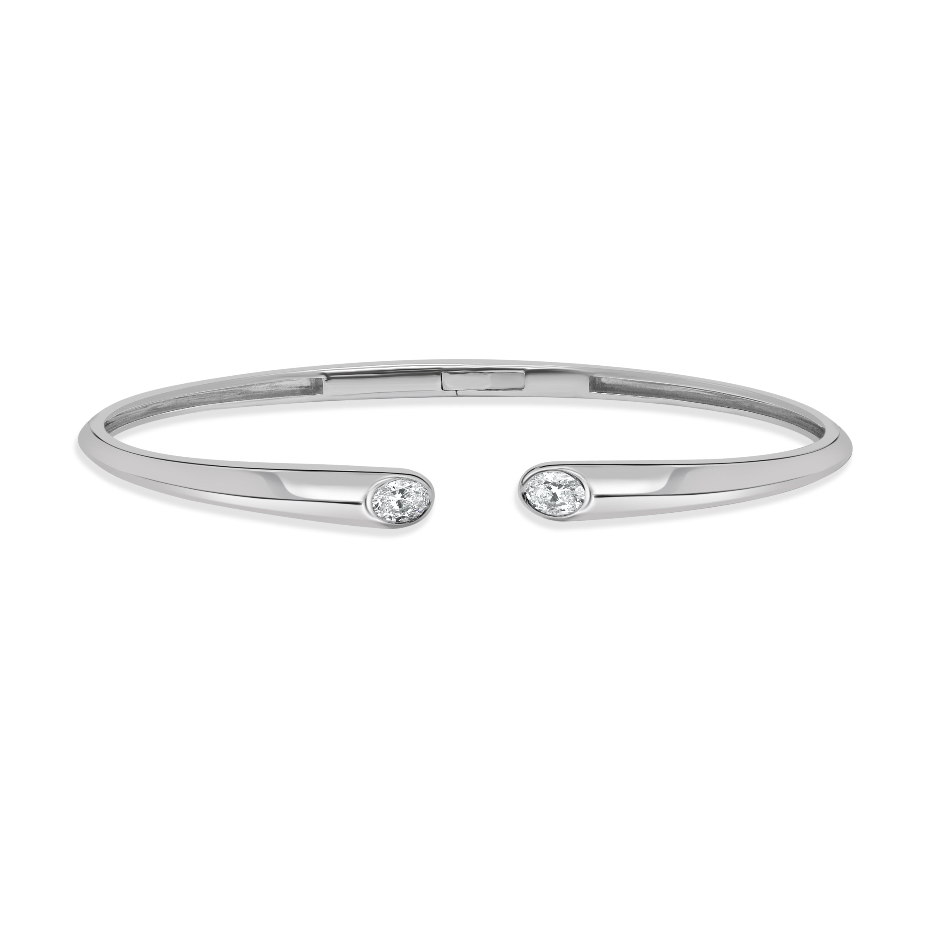 Oval Diamond Bangle