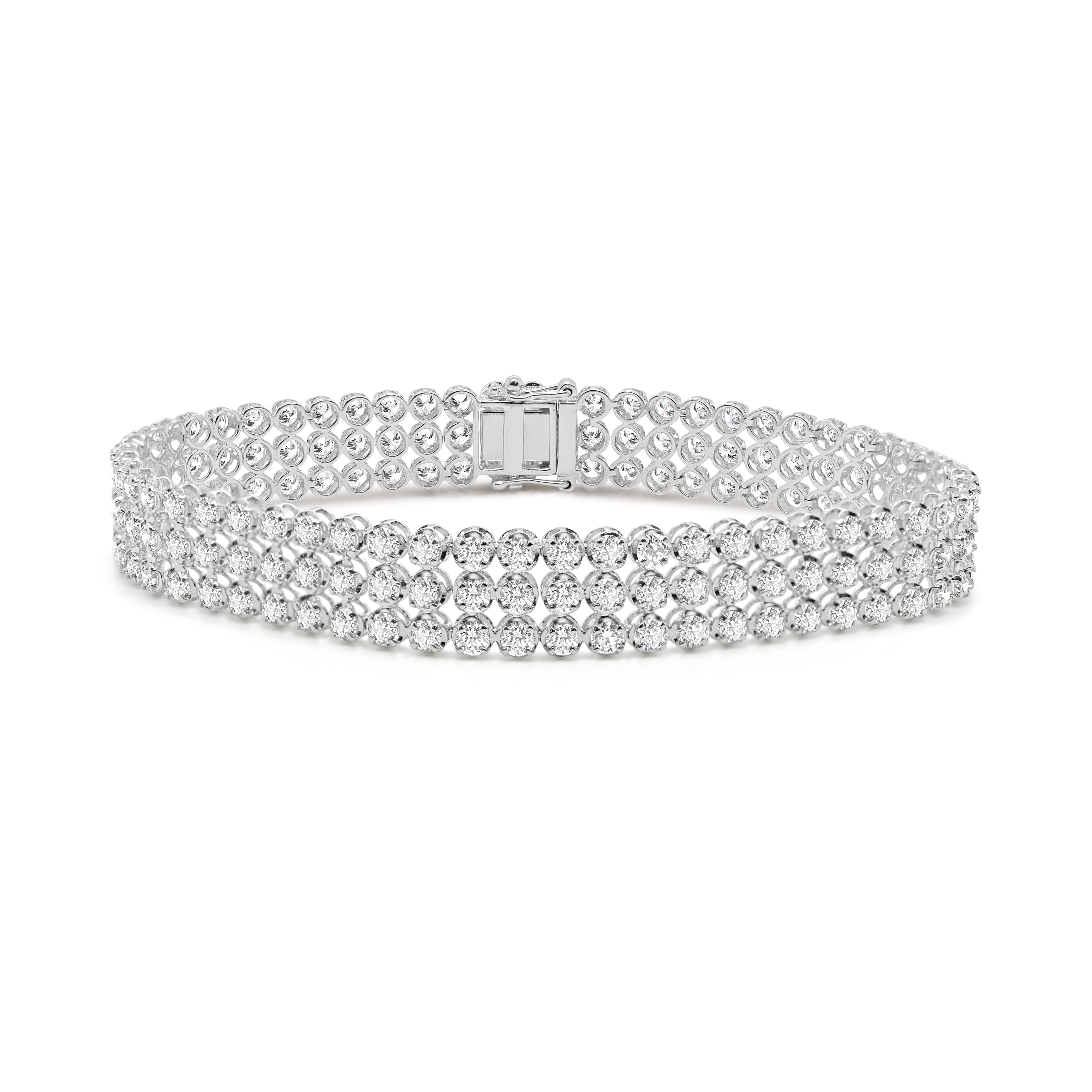 3-Row Tennis Bracelet