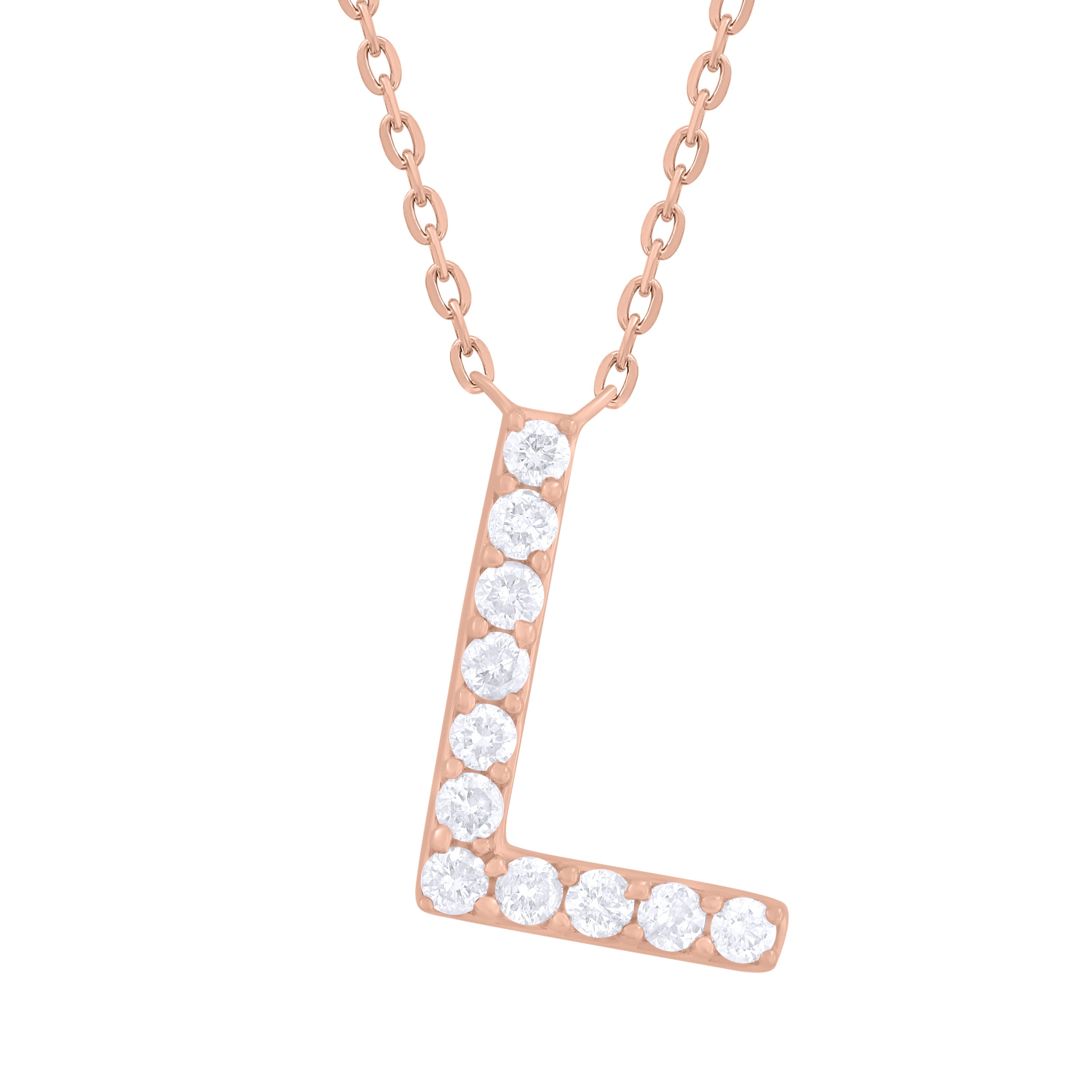Diamond Initial Necklace
