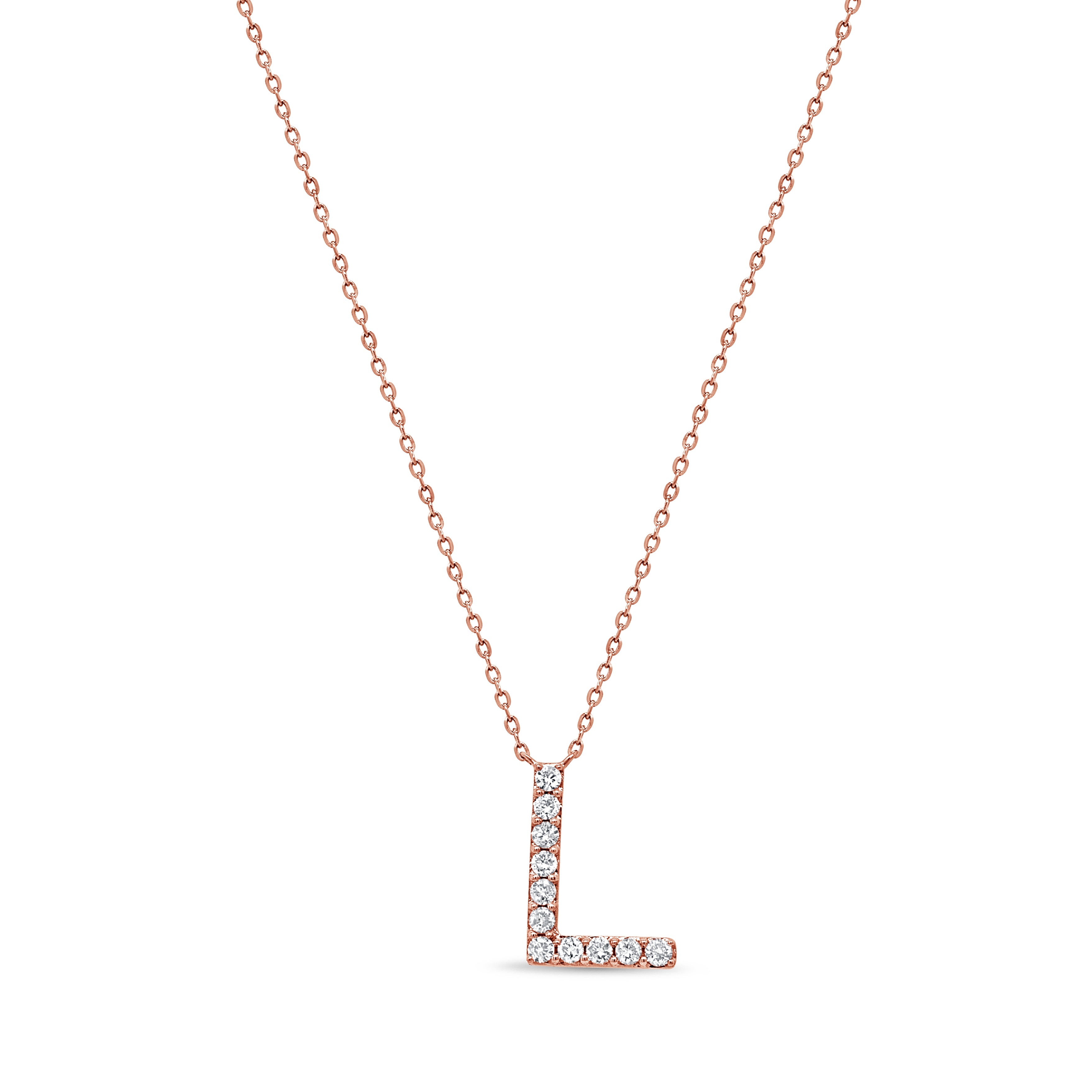 Diamond Initial Necklace