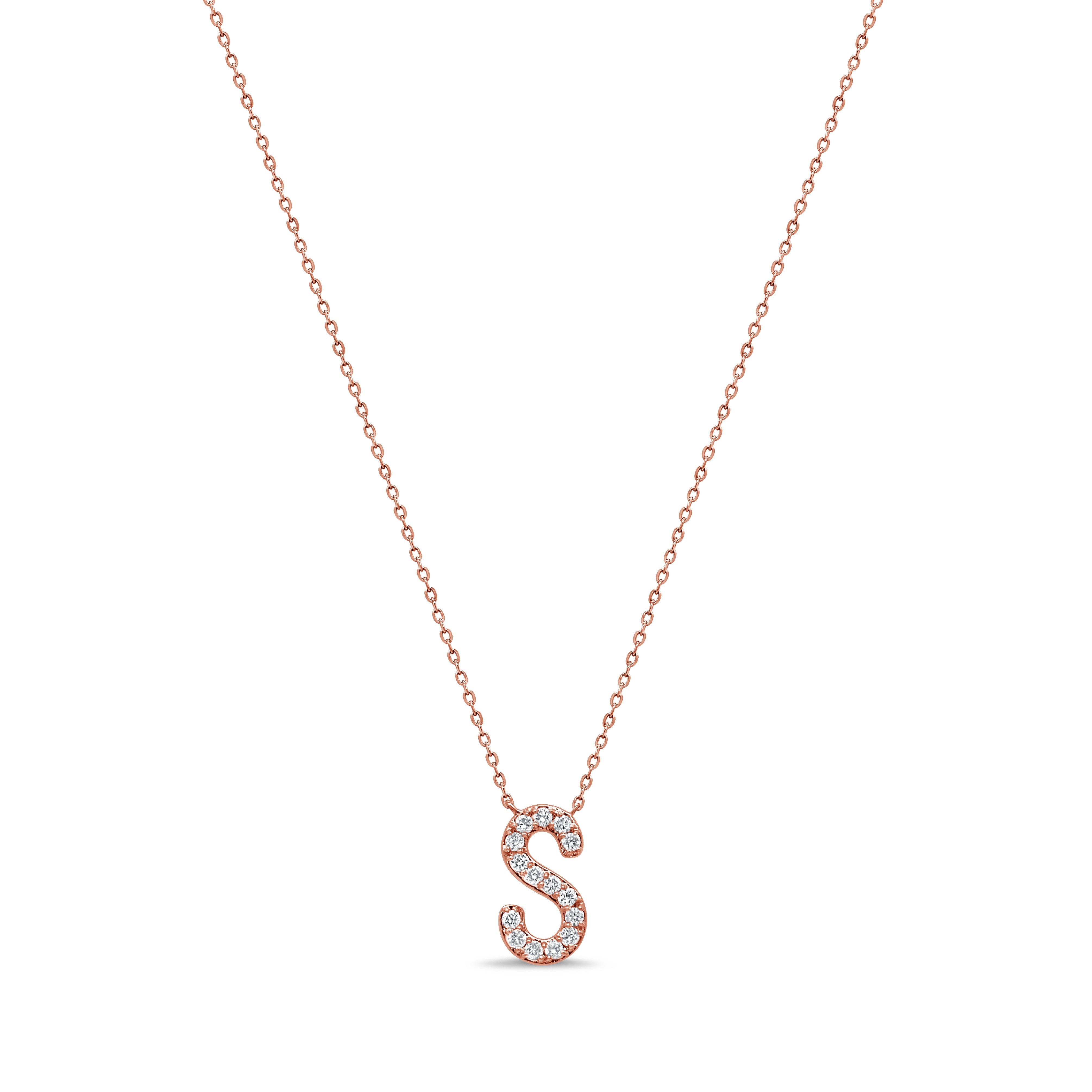Diamond Initial Necklace