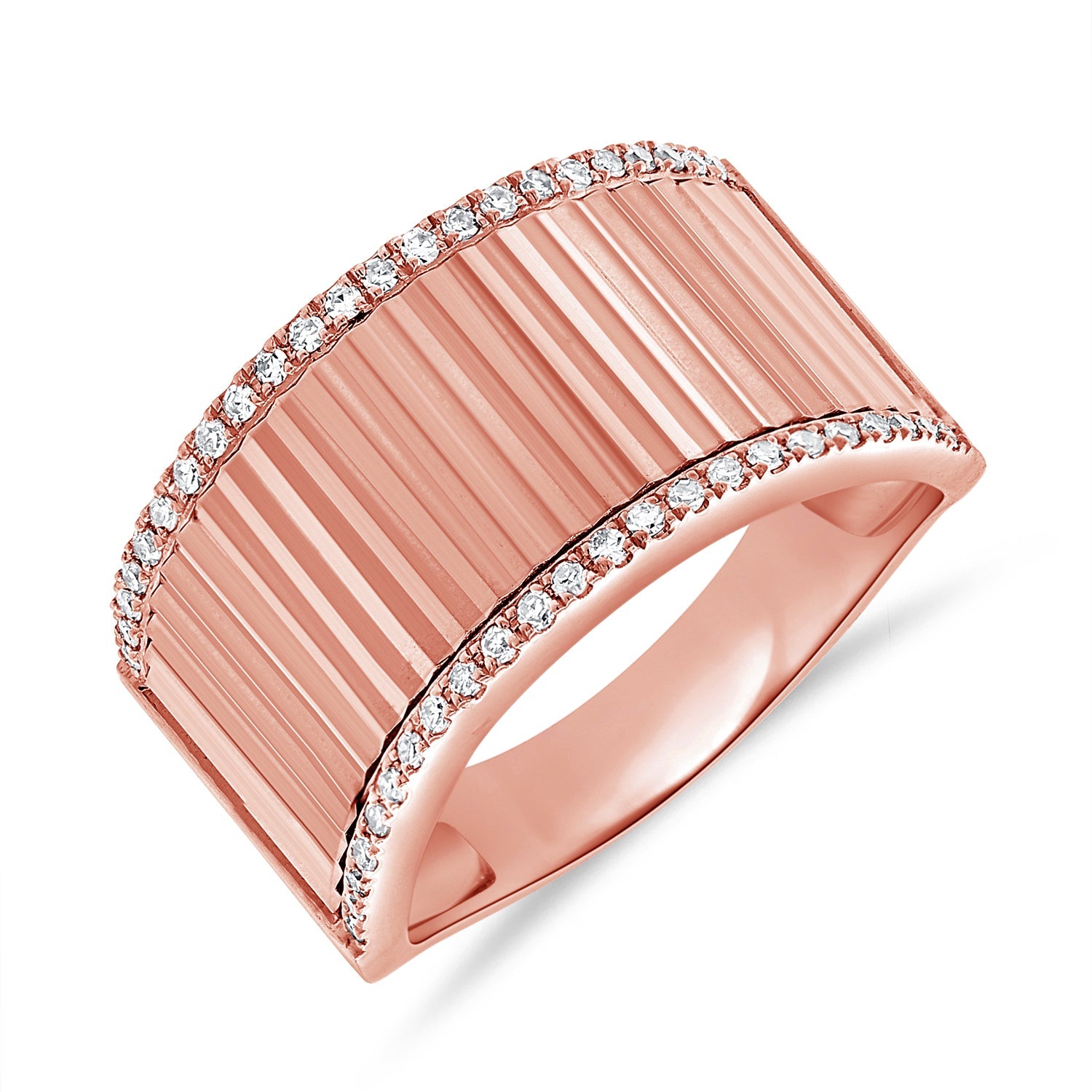 Diamond Fluted Band